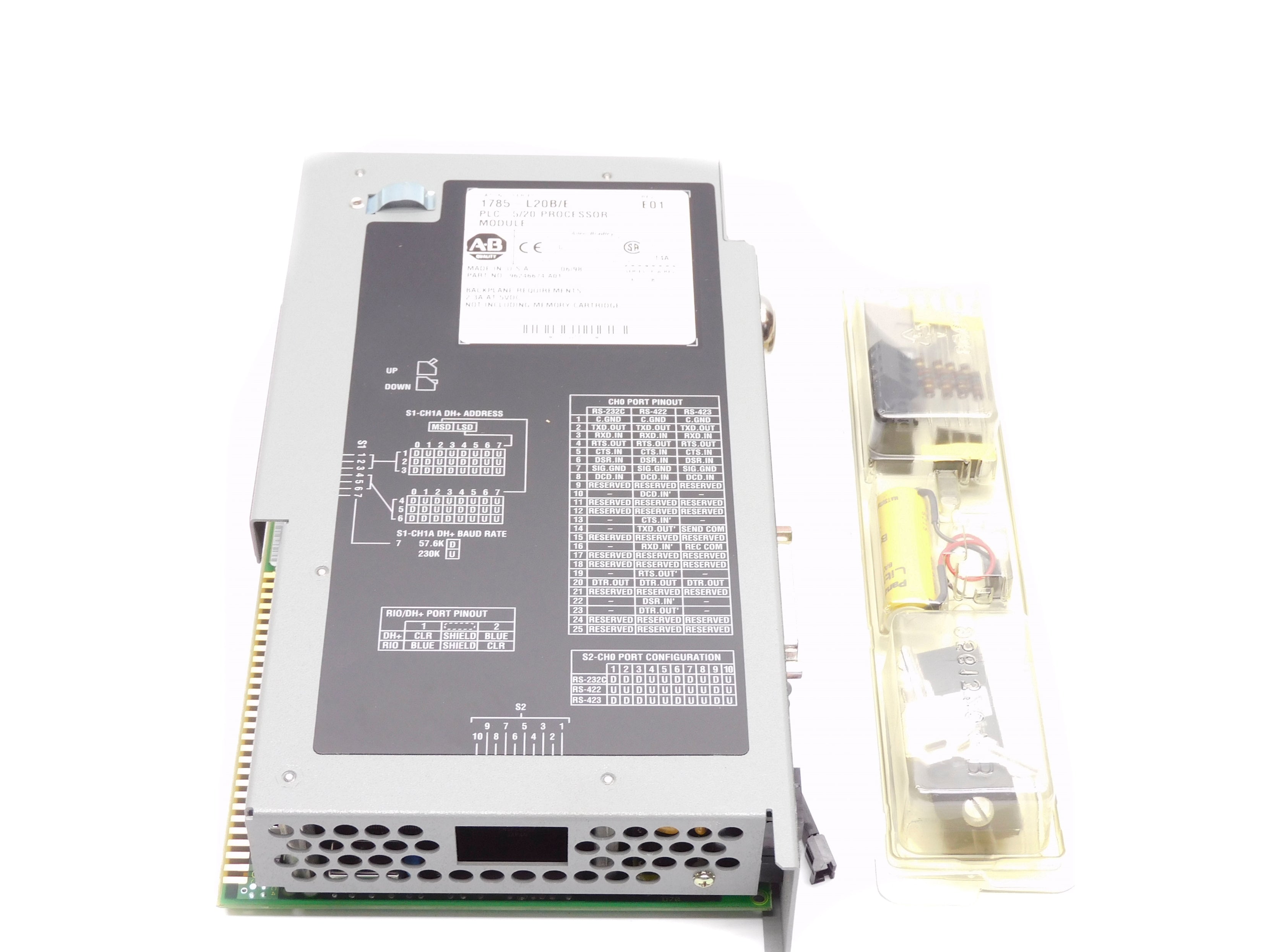 ALLEN BRADLEY 1785-L20B SER. E F/W B 5VDC 2.3A NSMP