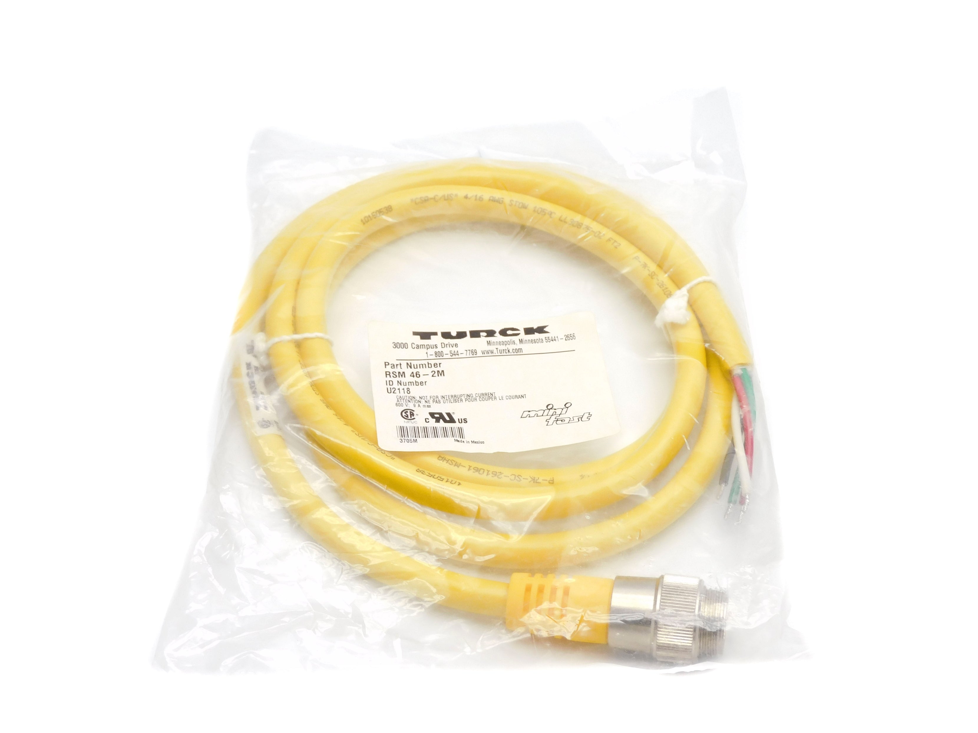 TURCK RSM46-2M U2118 600V 9A NSMP