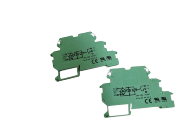 LOT OF 2 PHOENIX CONTACT RELAY TERMINAL BLOCK DEK-REL 24-AKT NSNP