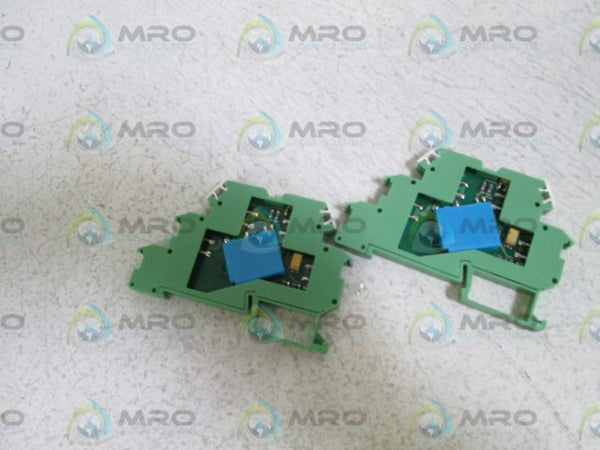 LOT OF 2 PHOENIX CONTACT RELAY TERMINAL BLOCK DEK-REL 24-AKT NSNP