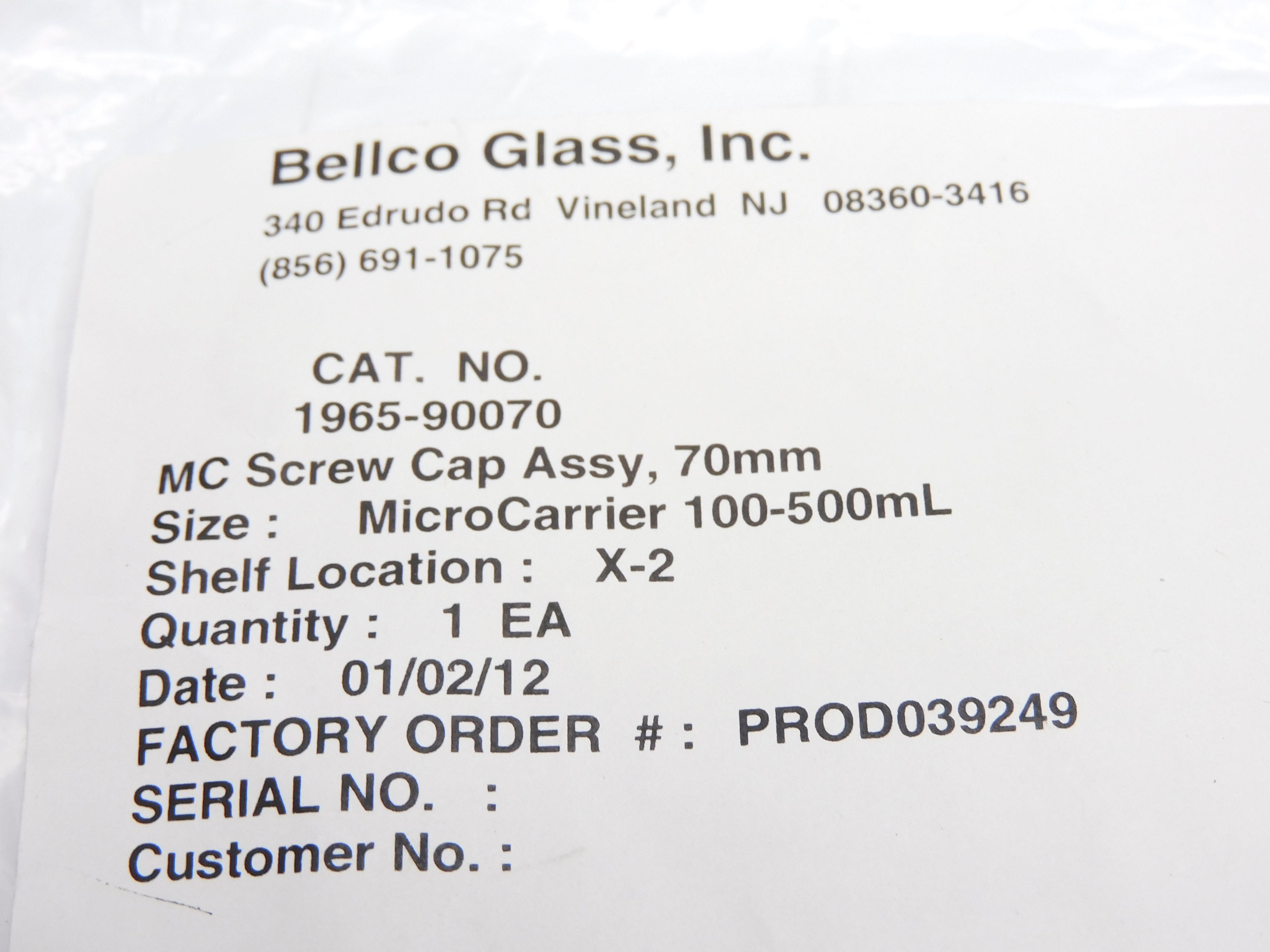 BELLCO 1965-90070 NSMP