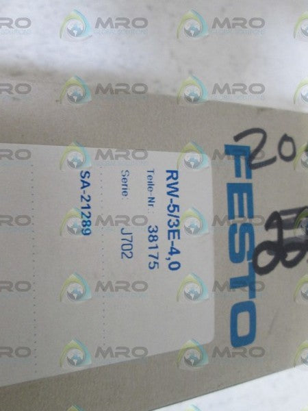 FESTO VALVE RW-5/3E-4,0  NSMP