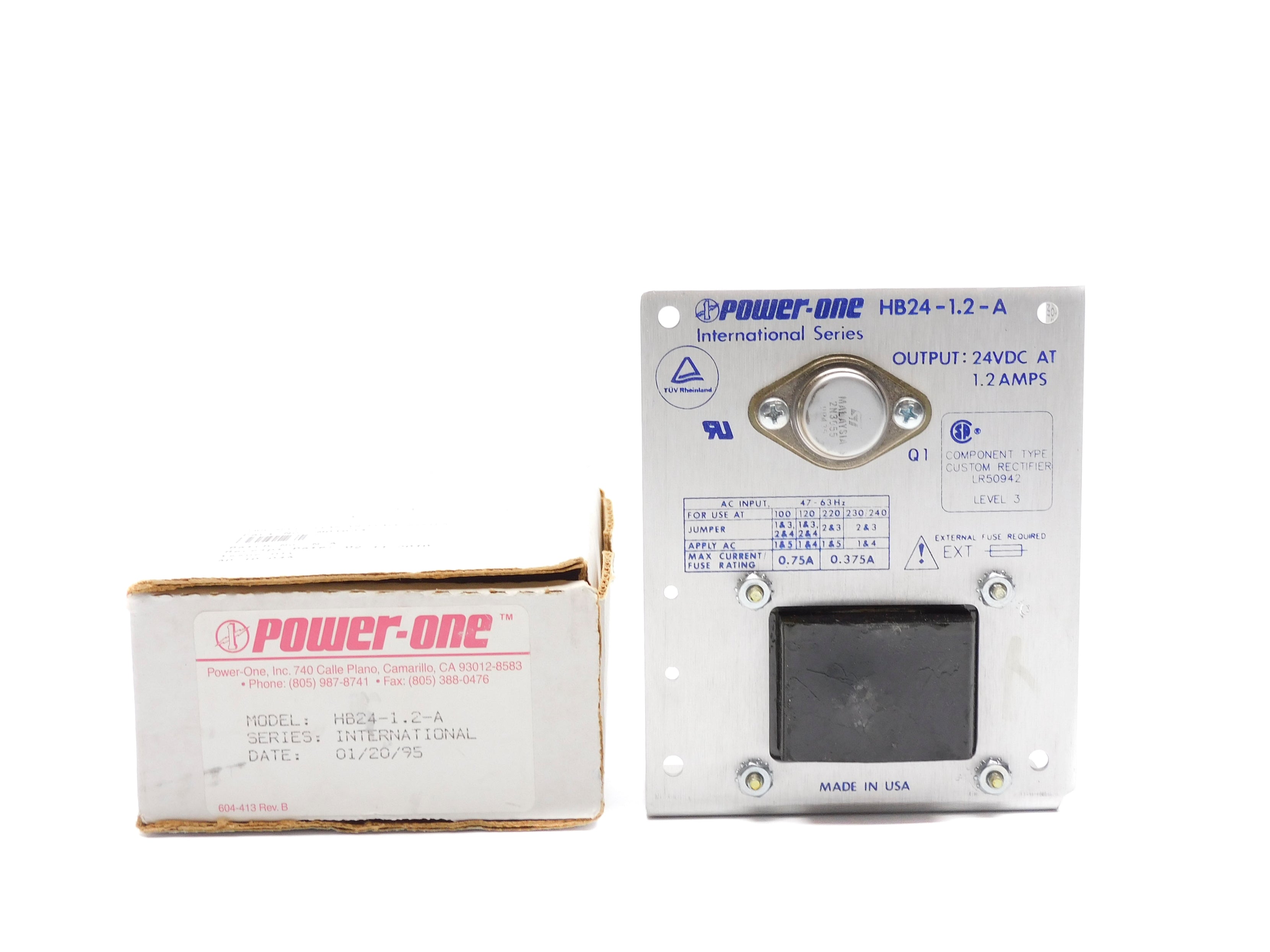 POWER-ONE HB24-1.2-A 230/240VAC 0.375A NSMP