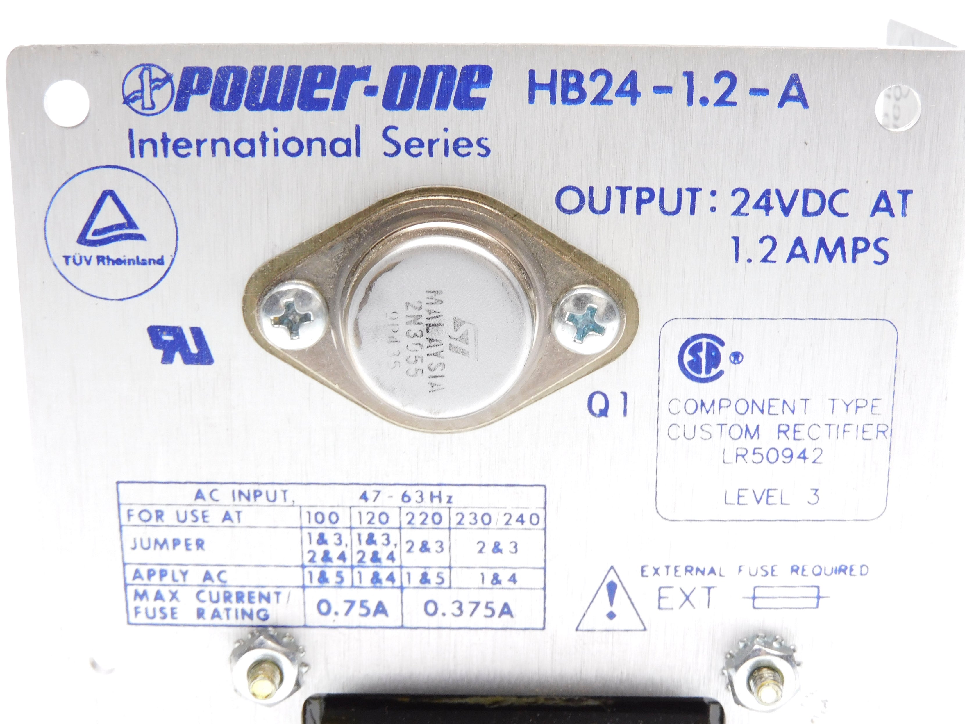 POWER-ONE HB24-1.2-A 230/240VAC 0.375A NSMP