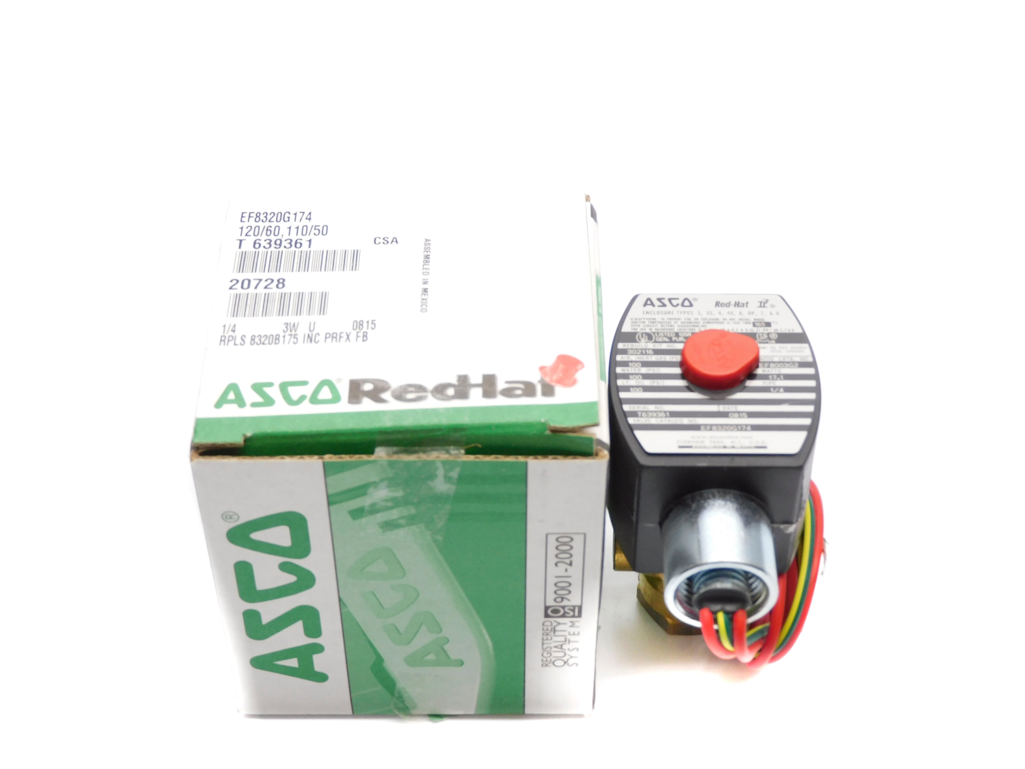 ASCO EF8320G174 110/120V 100PSI 1/4" NSMP