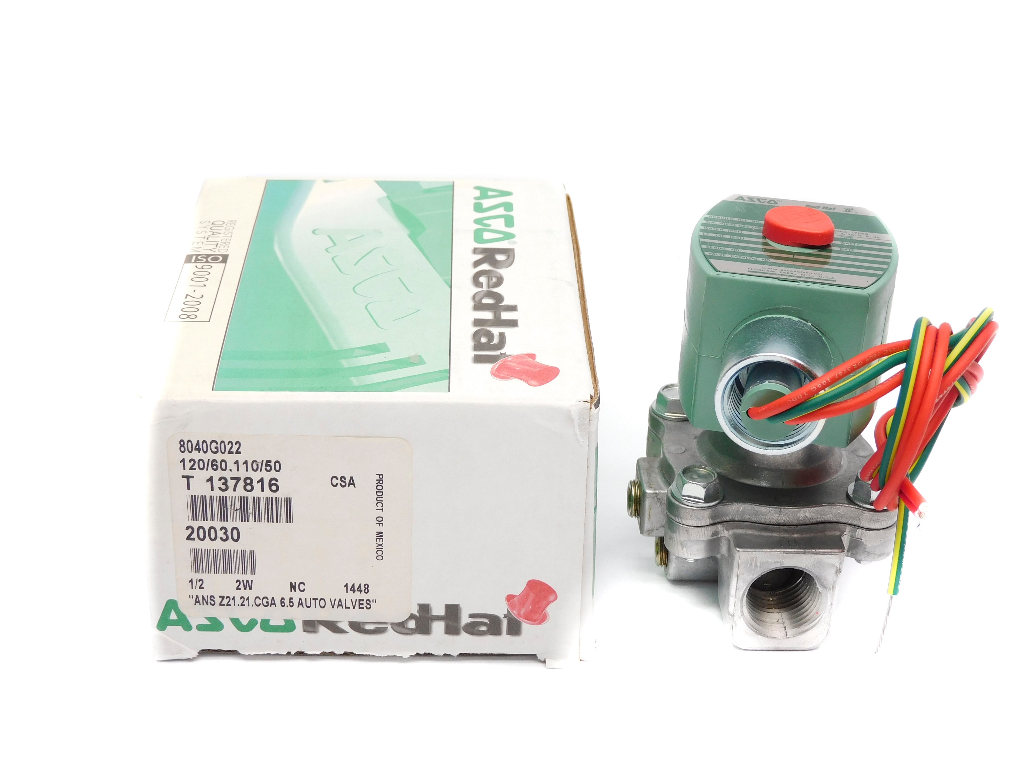 ASCO 8040G022 110/120V 2PSI 1/2" NSMP