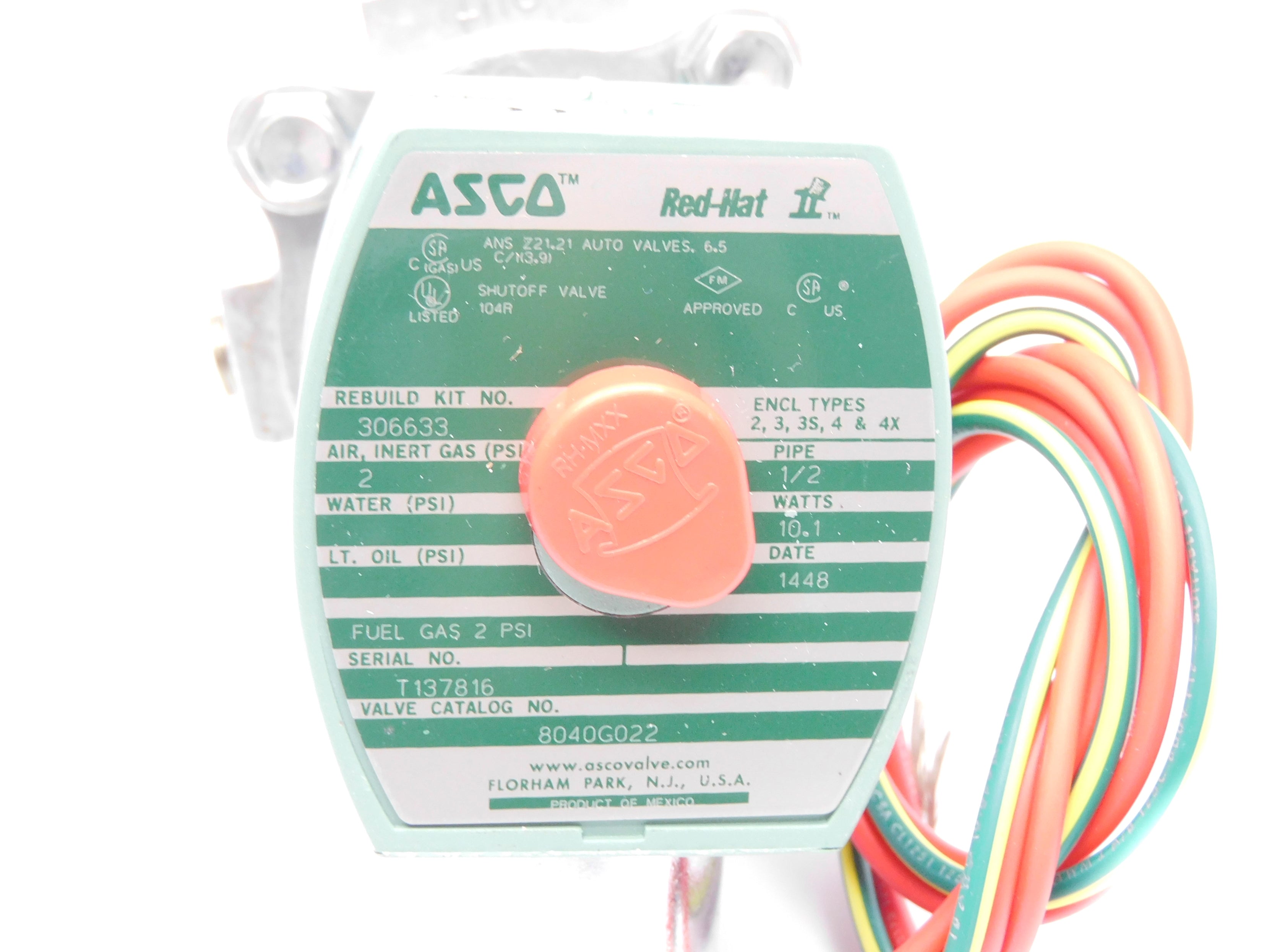 ASCO 8040G022 110/120V 2PSI 1/2" NSMP