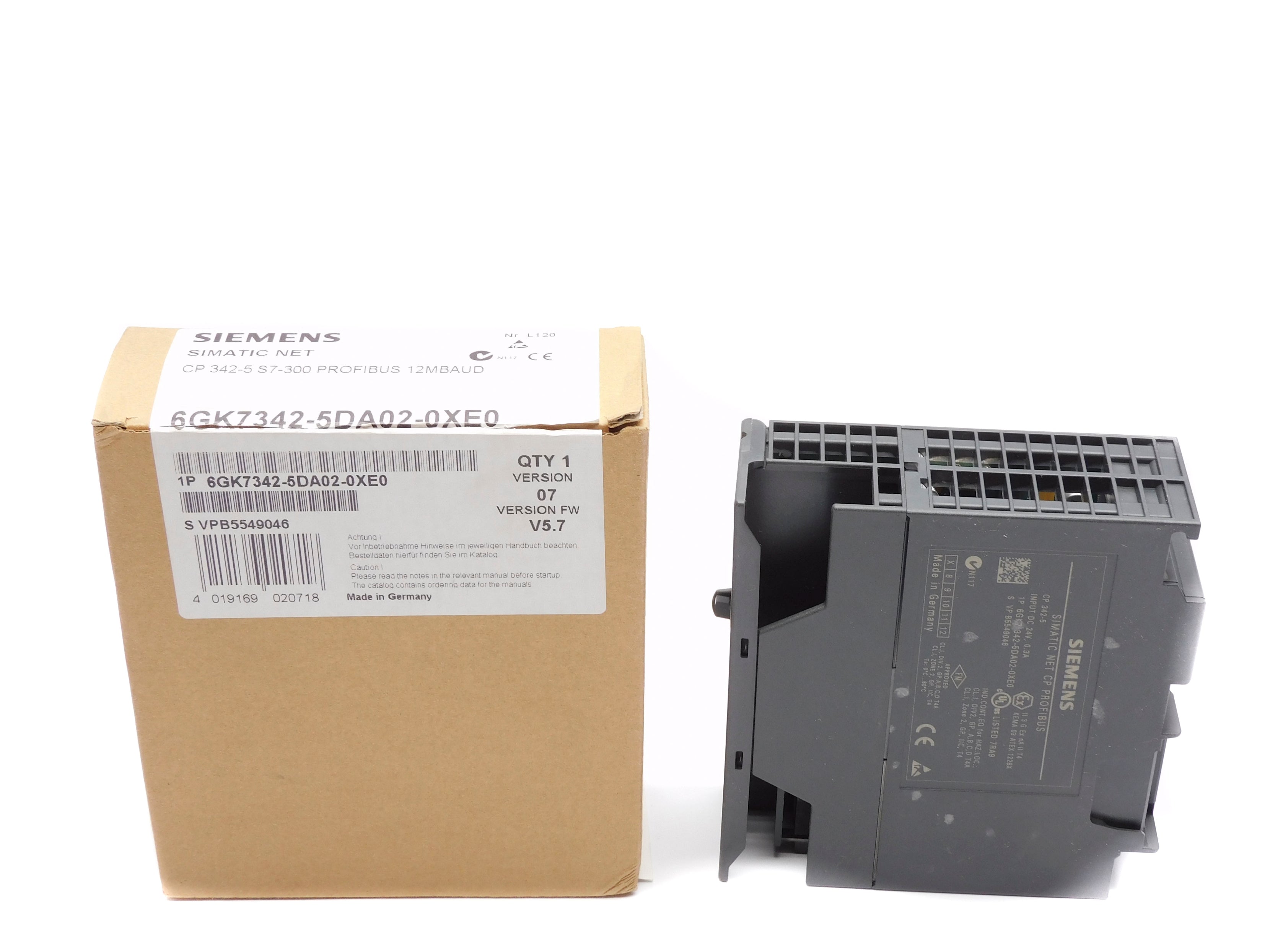 SIEMENS 6GK7342-5DA02-0XE0 F/W V5.7 24VDC 0.3A NSMP