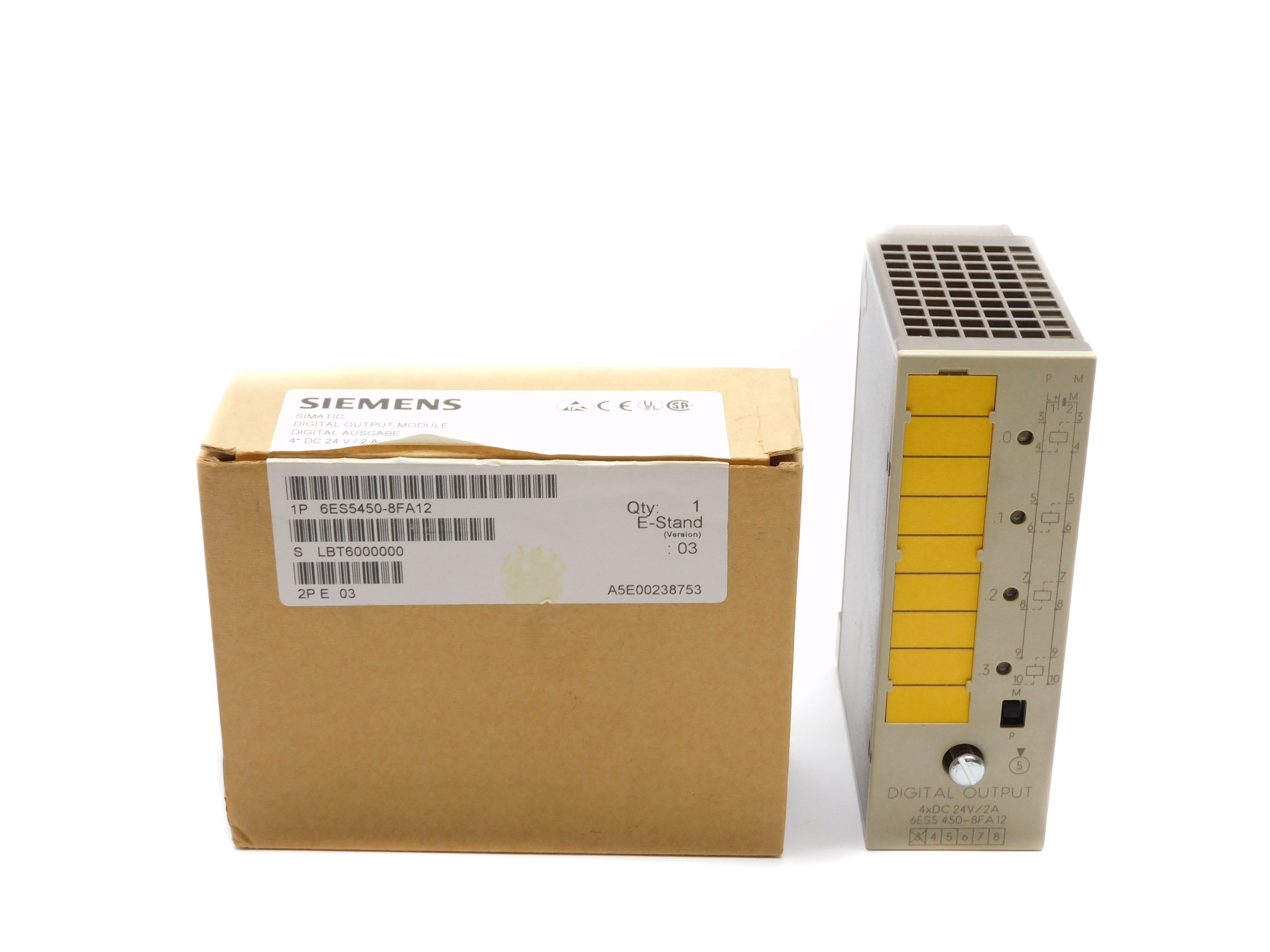 SIEMENS 6ES5450-8FA12 F/W 03 24VDC 2A NSMP