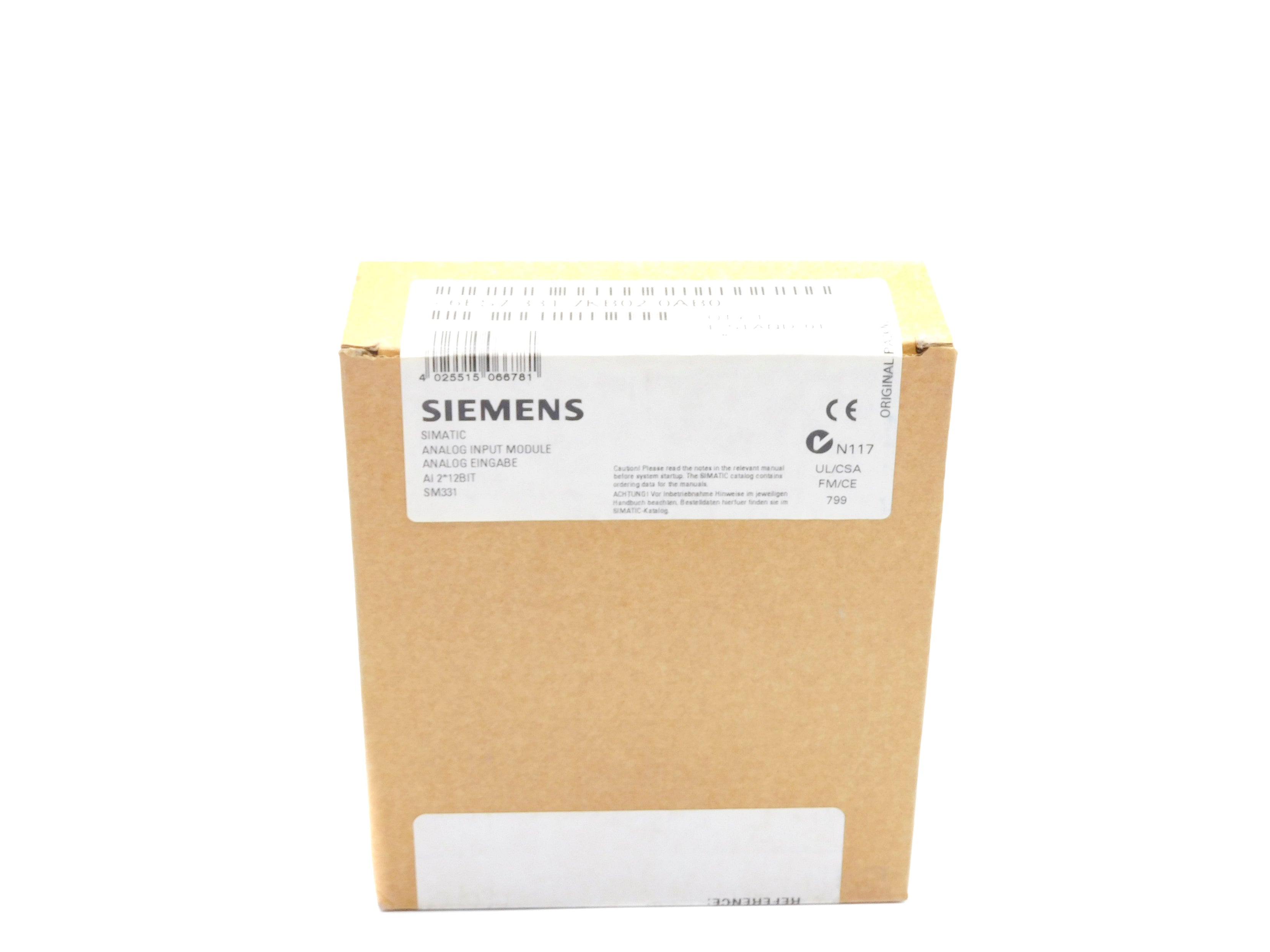 SIEMENS 6ES7331-7KB02-0AB0 NSFS