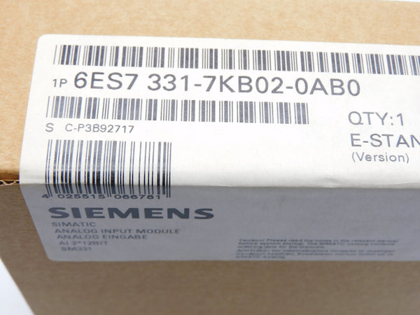 SIEMENS 6ES7331-7KB02-0AB0 NSFS