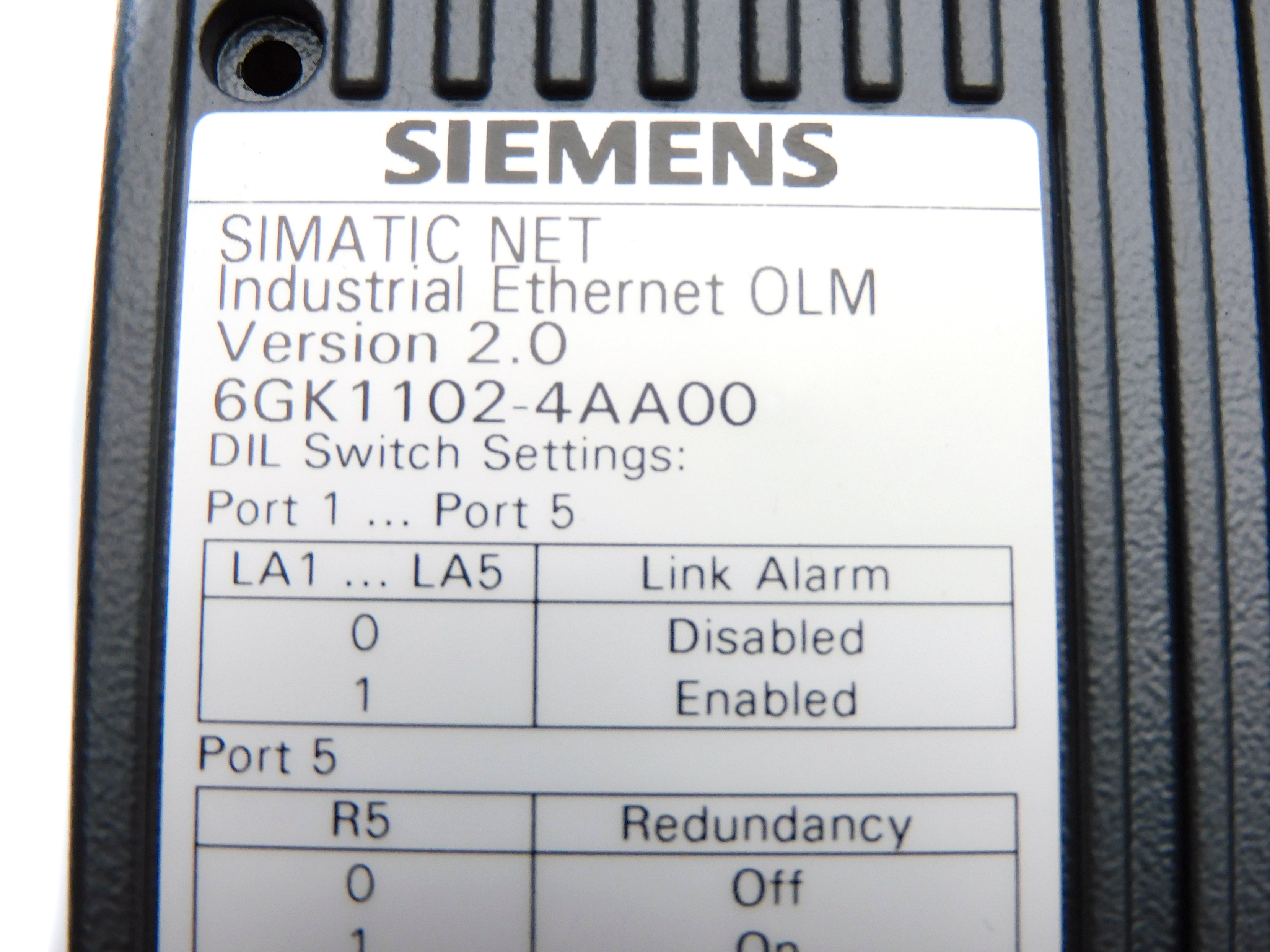 SIEMENS 6GK1102-4AA00 24V F/W 2.0 NSMP