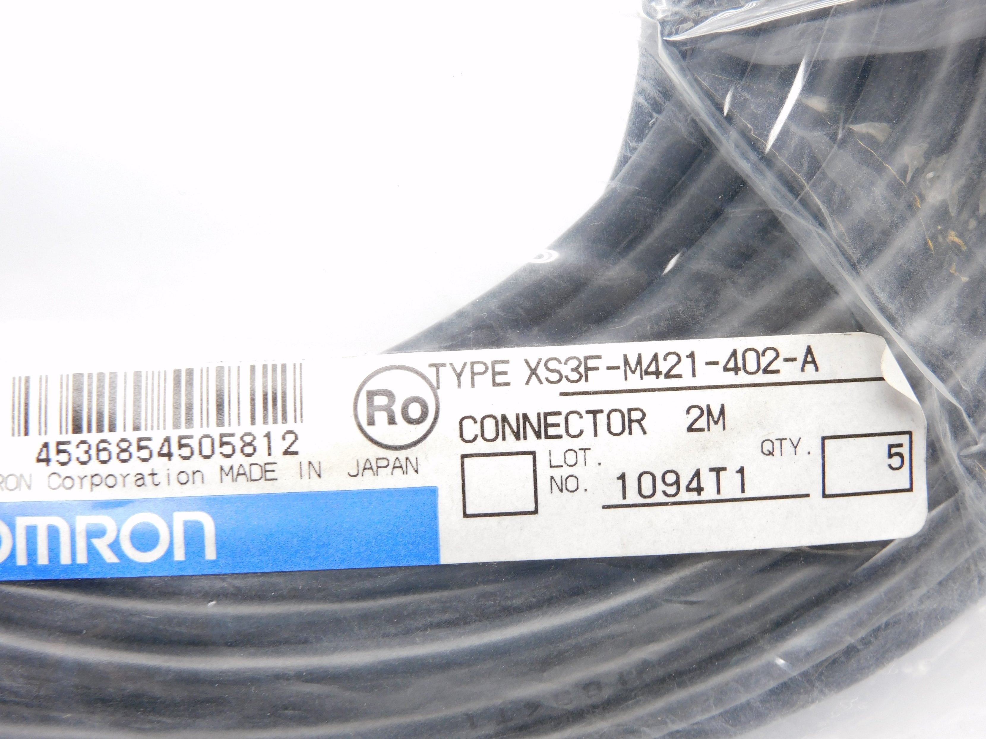 OMRON XS3F-M421-402-A 2M (PKG OF 5) NSMP