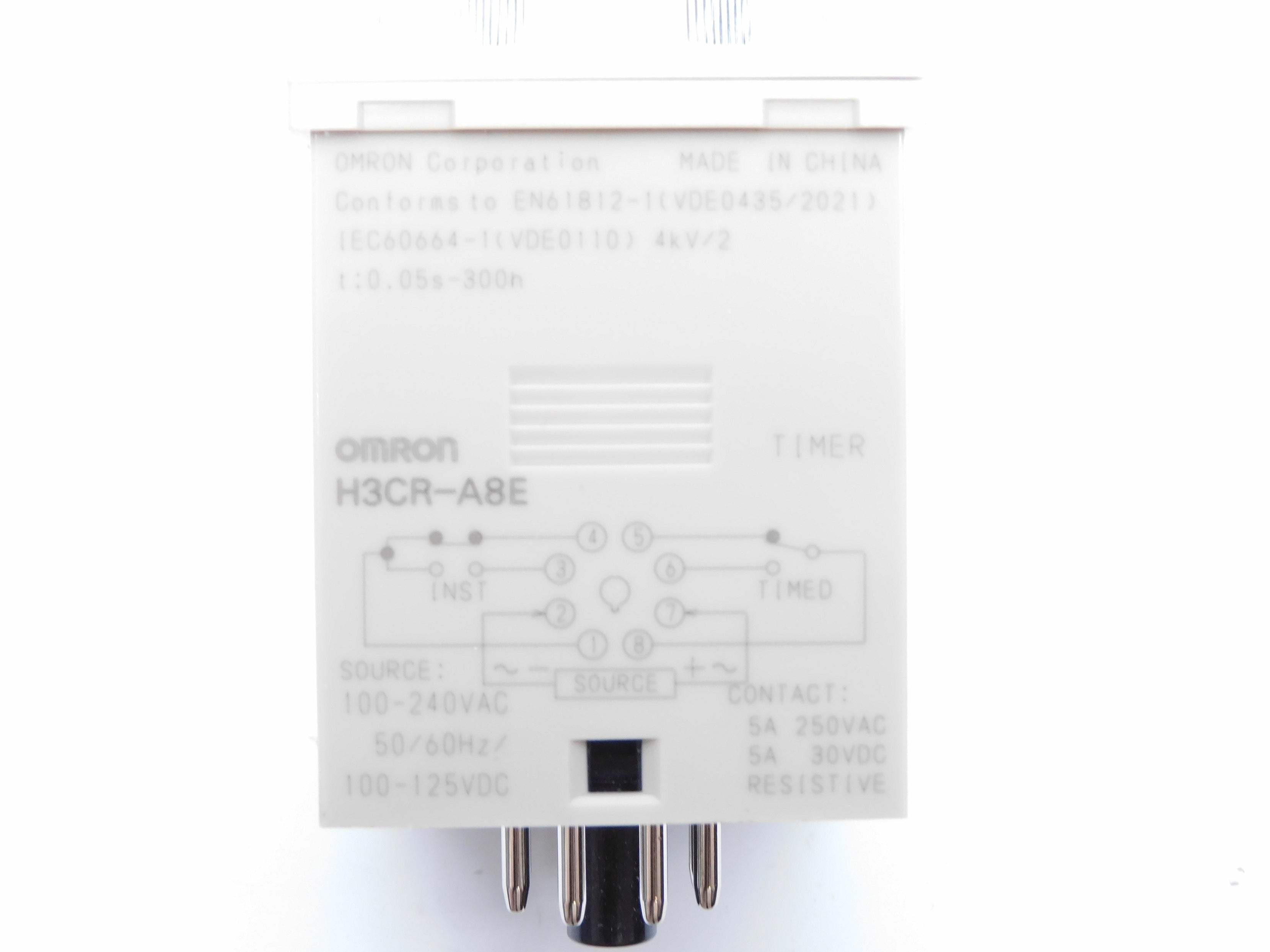 OMRON H3CR-A8E 100-240VAC 5A 1.2S-300H NSMP