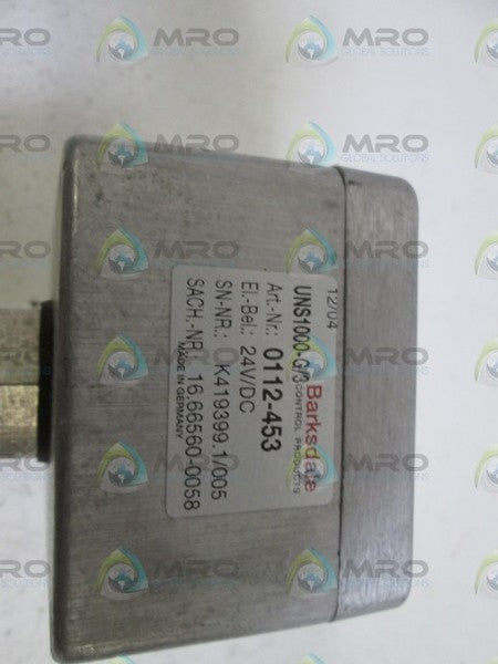BARKSDALE LEVEL SWITCH UNS1000-G/3-S  NSMP