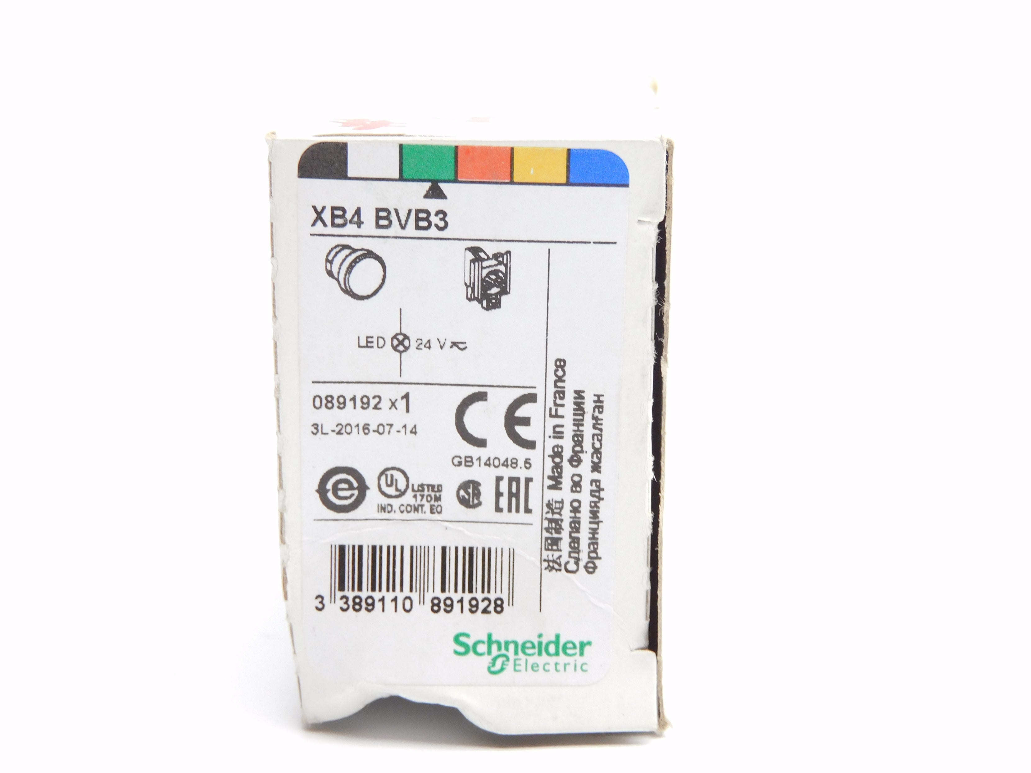 SCHNEIDER ELECTRIC XB4BVB3 24V NSMP