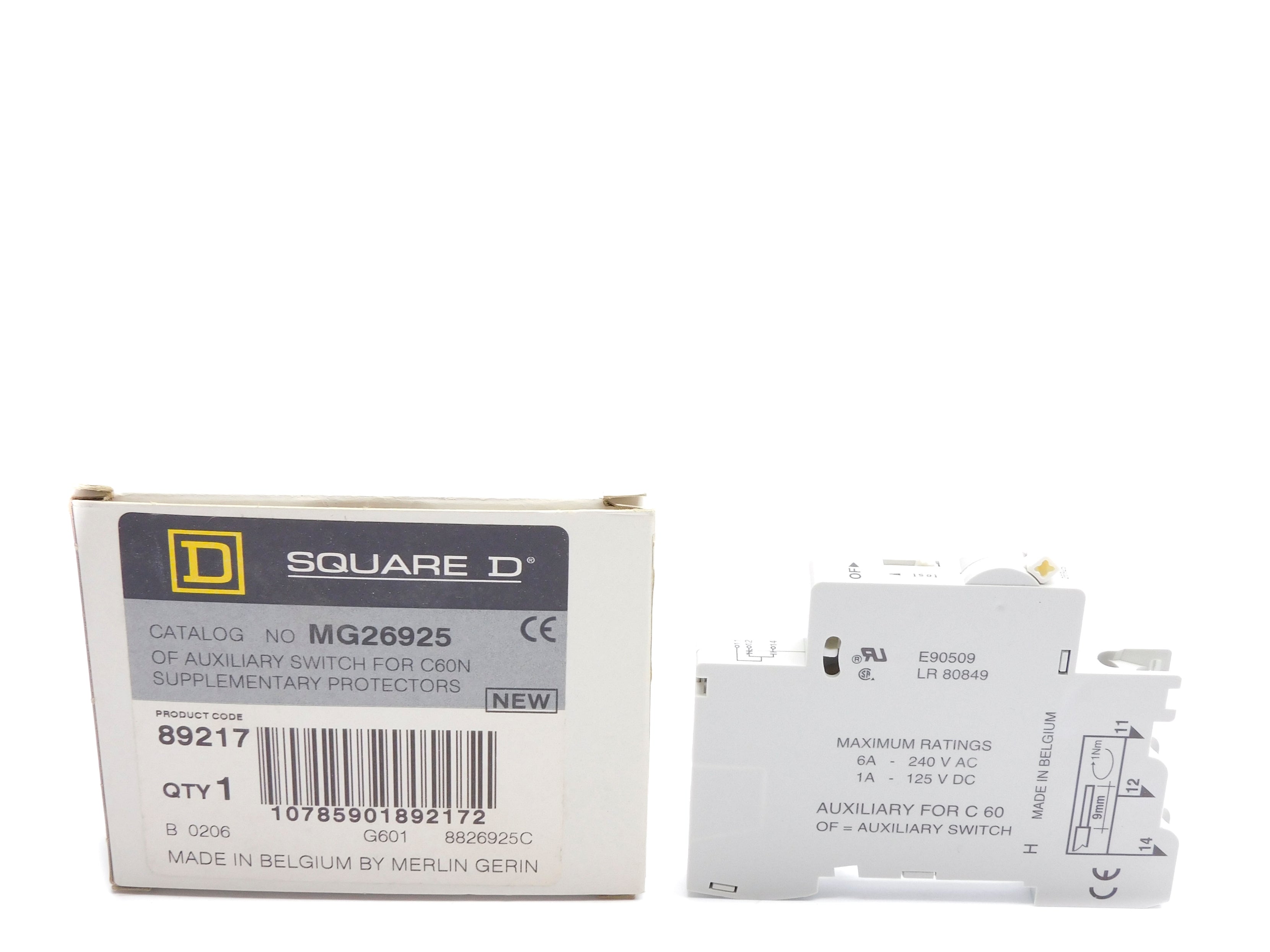 SQUARE D MG26925 277V 6A NSMP