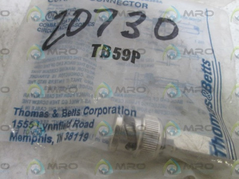 THOMAS & BETTS COAXIAL CONNECTOR TB59P  NSMP