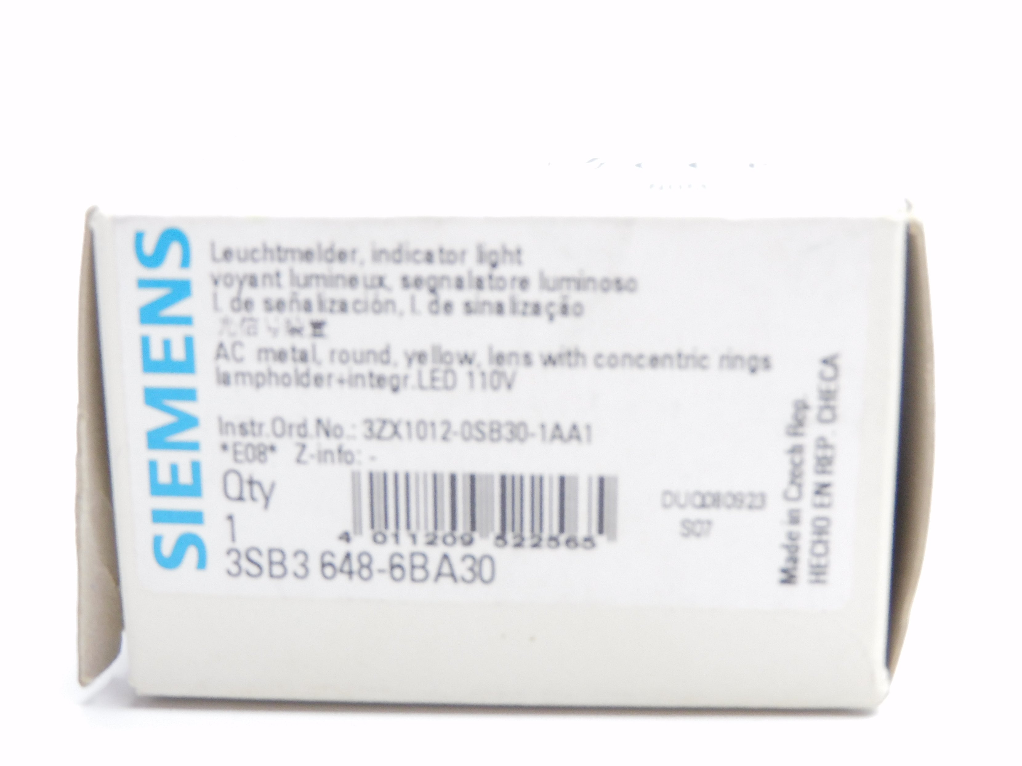 SIEMENS 3SB3648-6BA30 110V NSMP
