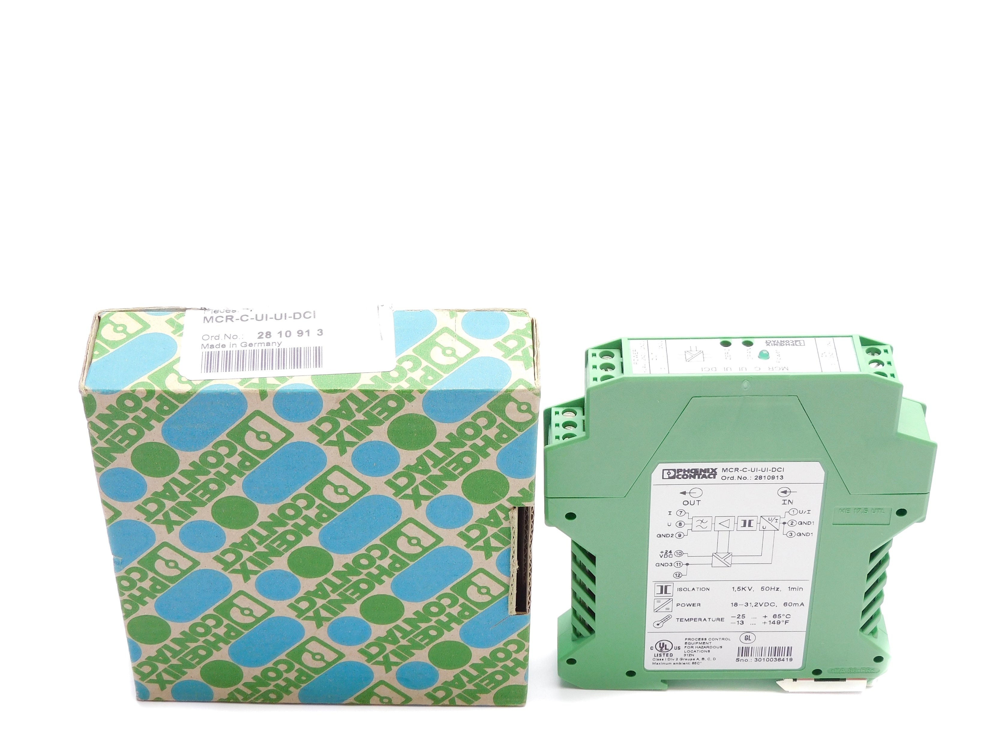 PHOENIX CONTACT MCR-C-UI-UI-DCI 2810913 18-31.2VDC NSMP