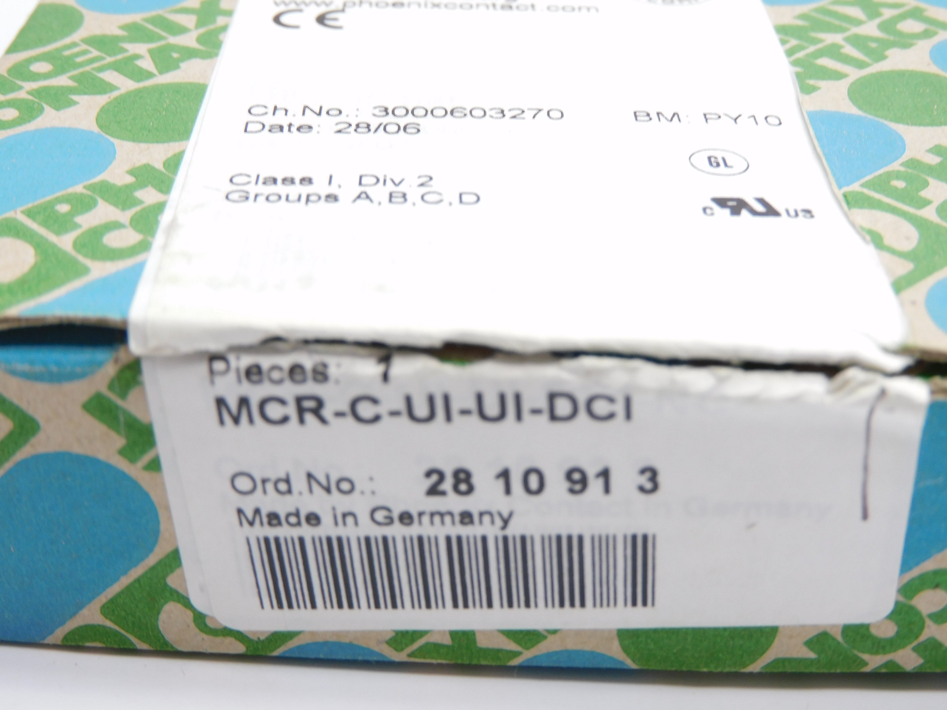 PHOENIX CONTACT MCR-C-UI-UI-DCI 2810913 18-31.2VDC NSMP