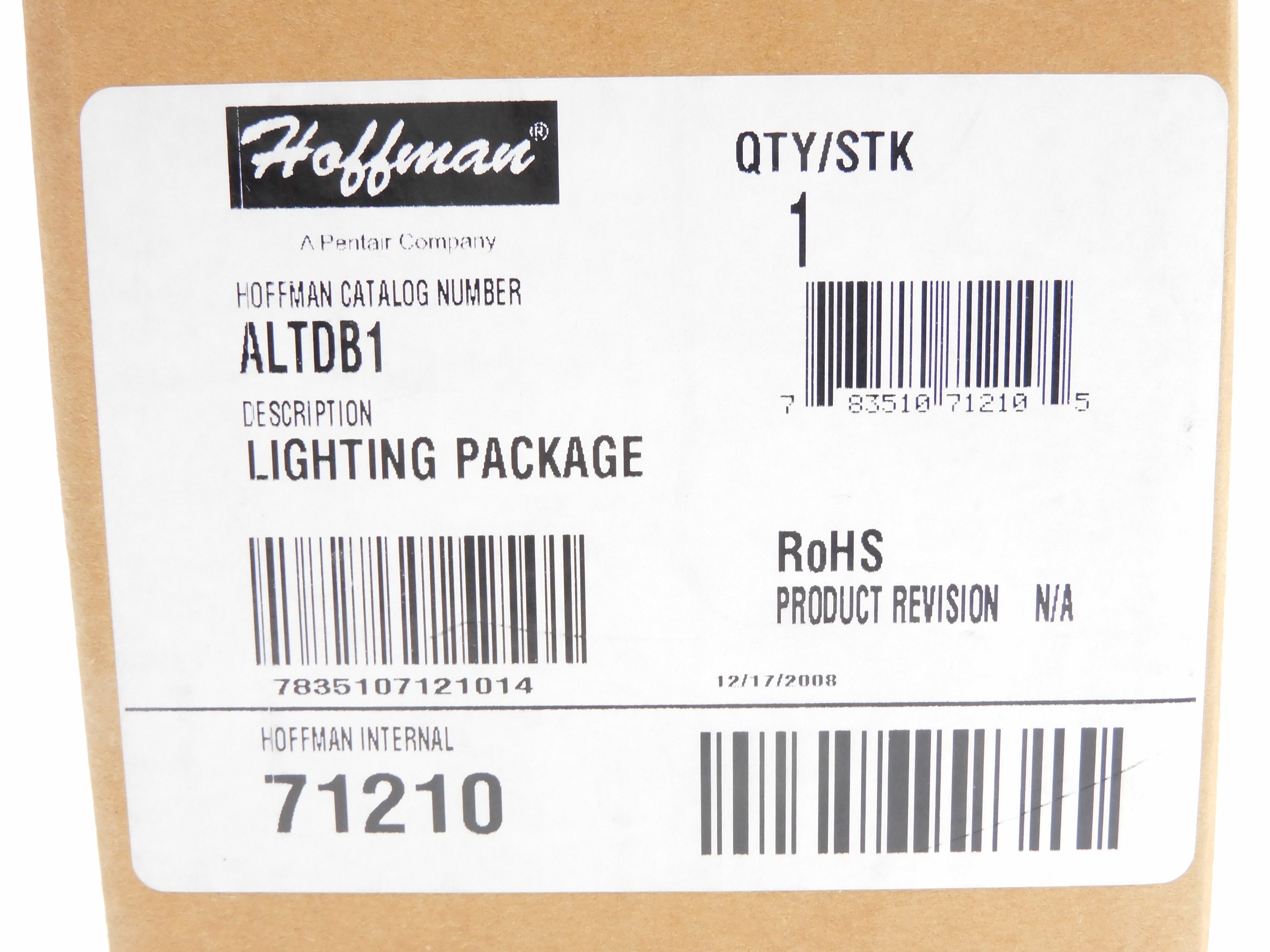 HOFFMAN ALTDB1 120VAC 15A NSMP