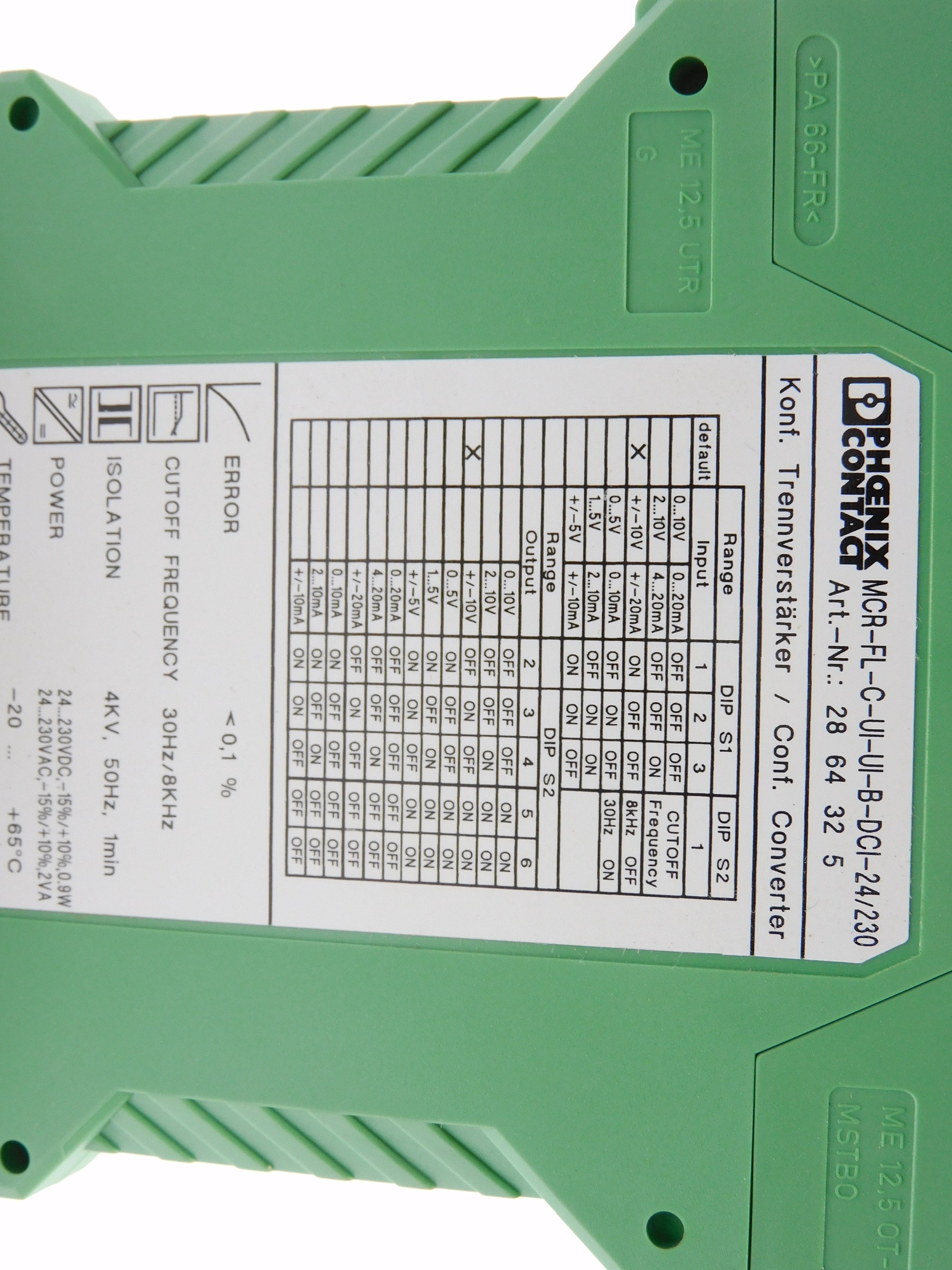 PHOENIX CONTACT MCR-FL-C-UI-UI-B-DCI-24/230 2864325 24-230VDC/AC NSNP