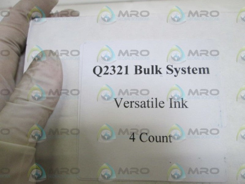 LOT OF 4 Q2321 BULK SYSTEM VERSATILE INK (BLACK-45A) NSMP