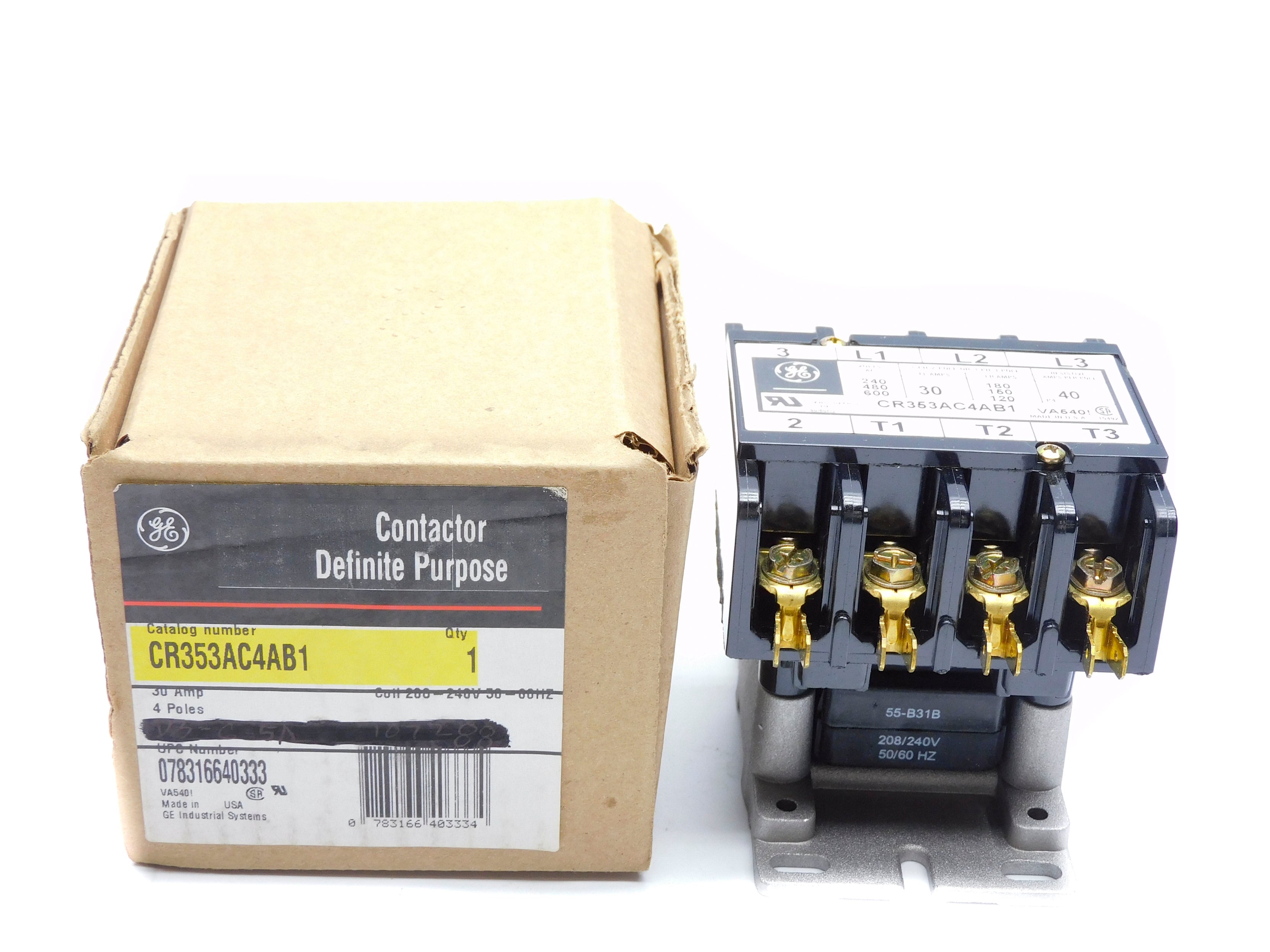 GENERAL ELECTRIC CR353AC4AB1 208-240V NSMP
