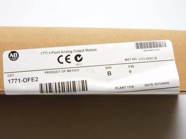 ALLEN BRADLEY 1771-OFE2 SER. B F/W B DATE: 2015 NSFS