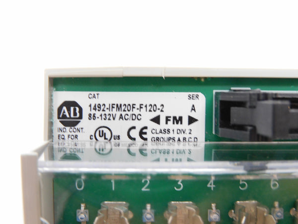 ALLEN BRADLEY 1492-IFM20F-F120-2 SER. A 85-132VAC/DC (BR/WH) NSMP