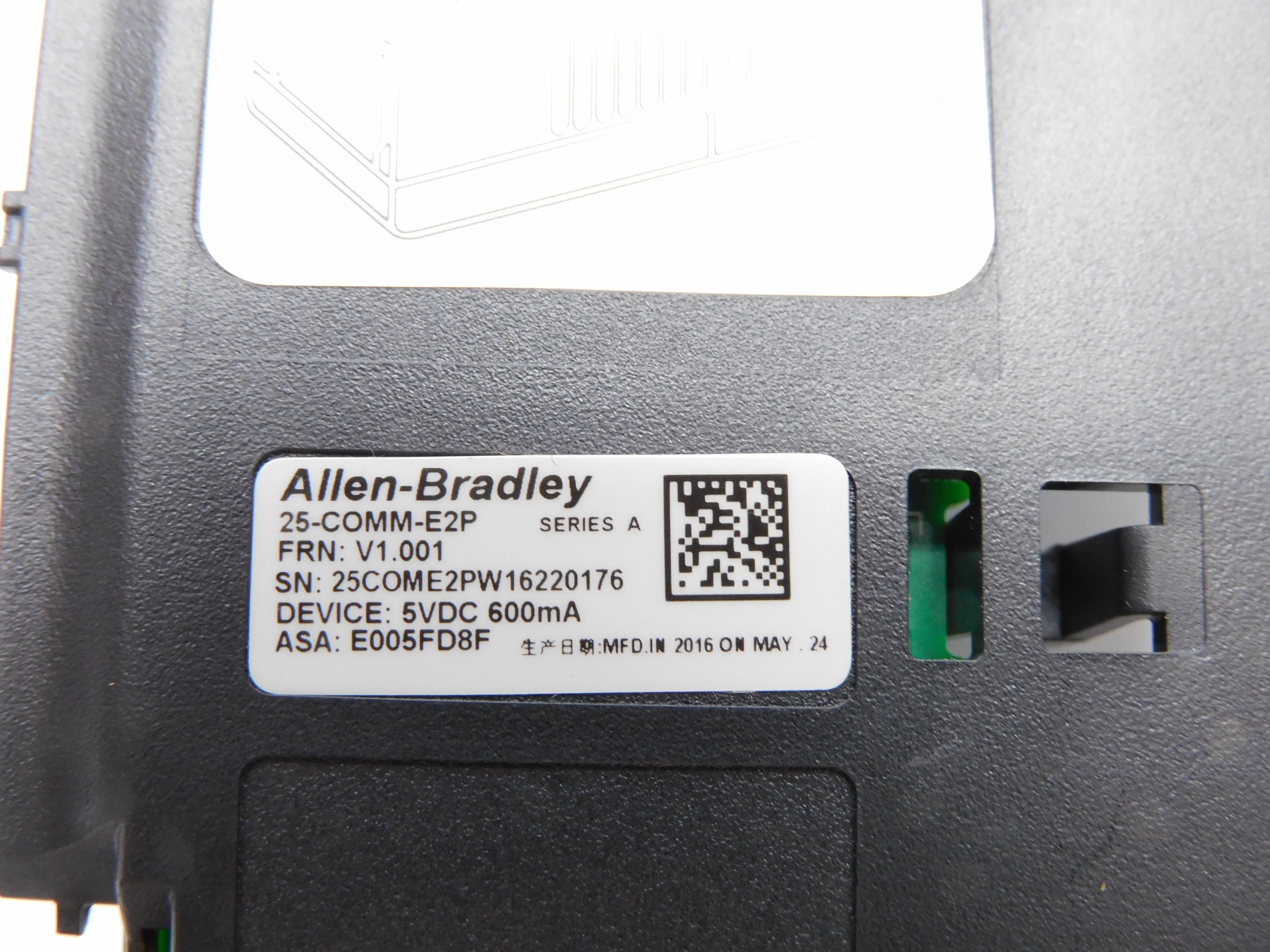 ALLEN BRADLEY 25-COMM-E2P SER. A F/W V1.001 5VDC NSMP