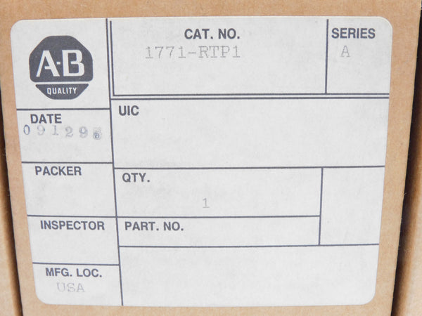 ALLEN BRADLEY 1771-RTP1 SER. A NSMP