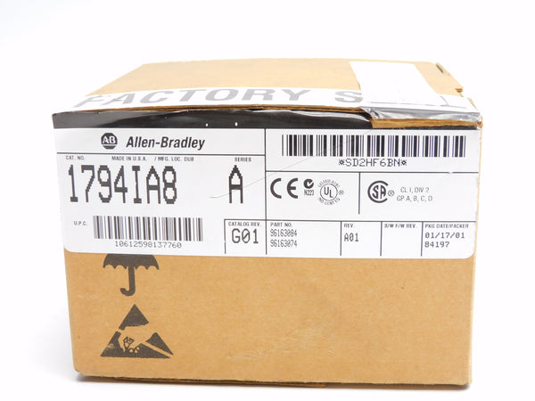 ALLEN BRADLEY 1794-IA8 SER. A 120VAC NSMP