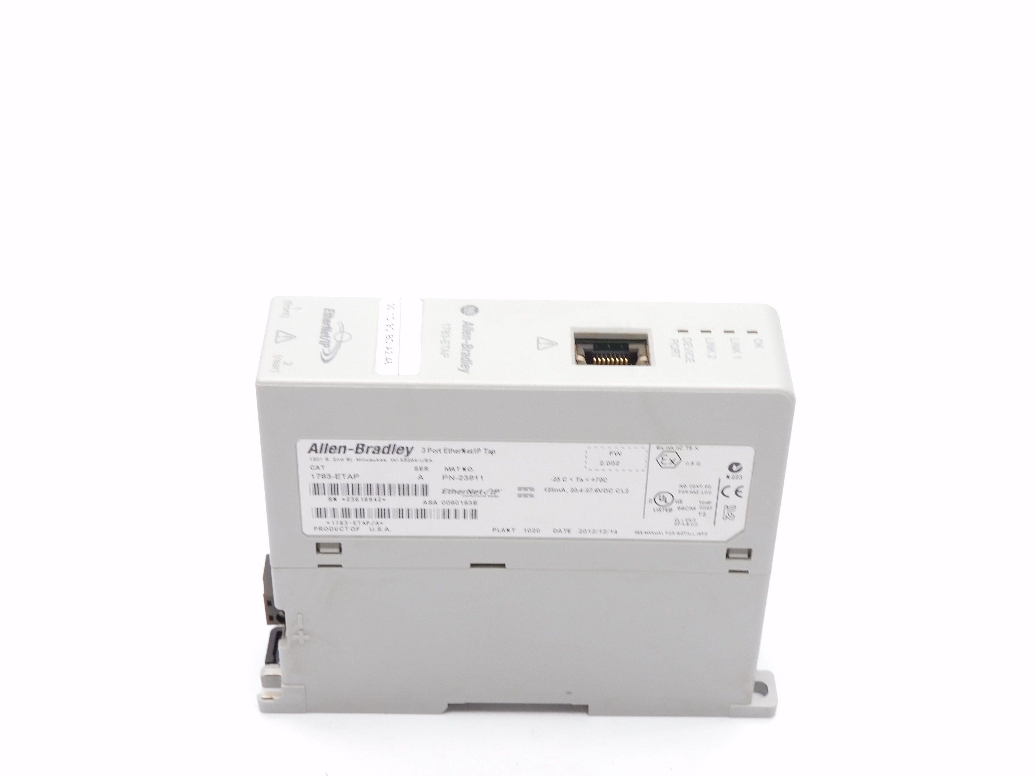ALLEN BRADLEY 1783-ETAP SER. A F/W 2.002 6VDC NSMP