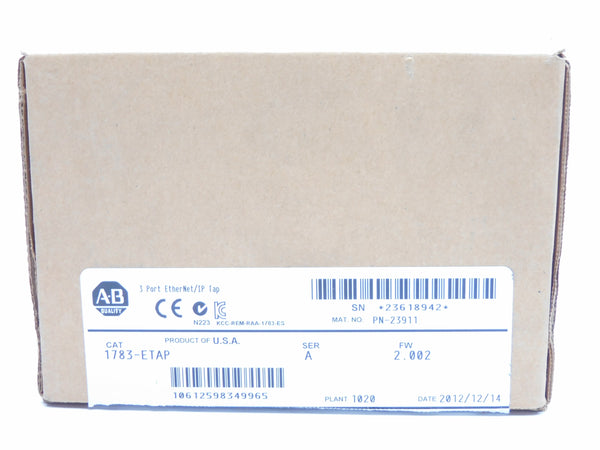 ALLEN BRADLEY 1783-ETAP SER. A F/W 2.002 6VDC NSMP