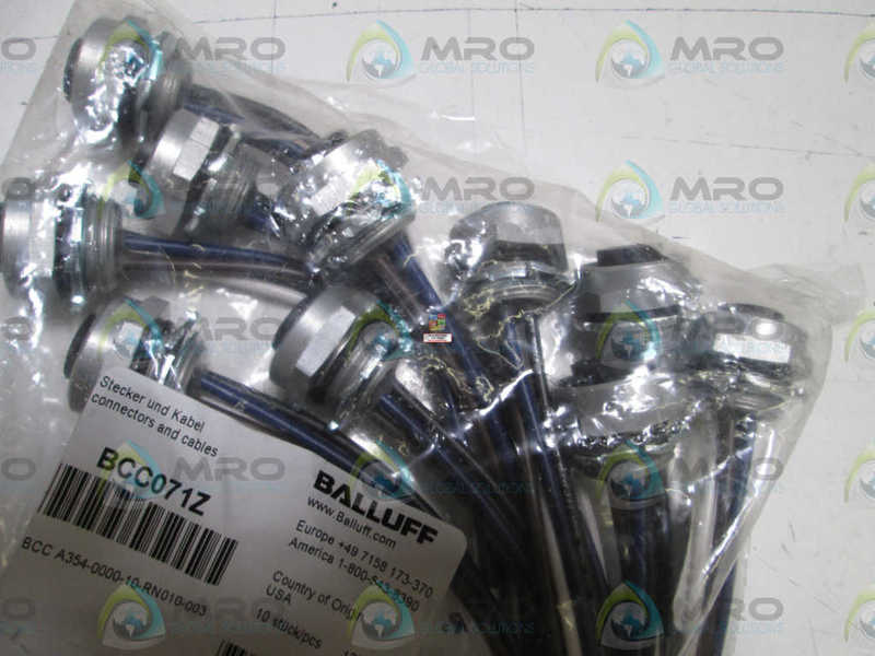 LOT OF 10 BALLUFF (BCC071Z) BCC A354-0000-10-RN010-003 NSMP