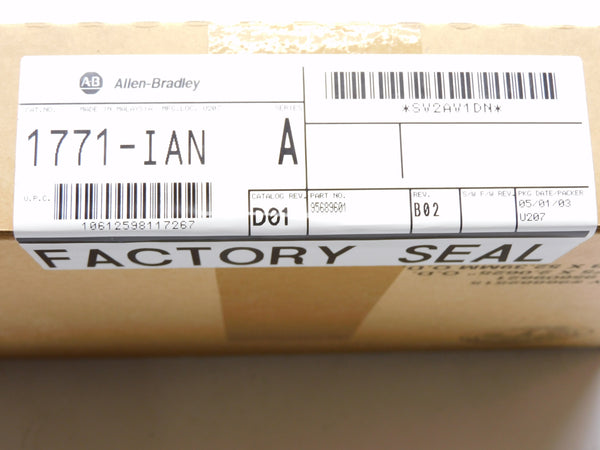 ALLEN BRADLEY 1771-IAN SER. A DATE: 2003 NSFS