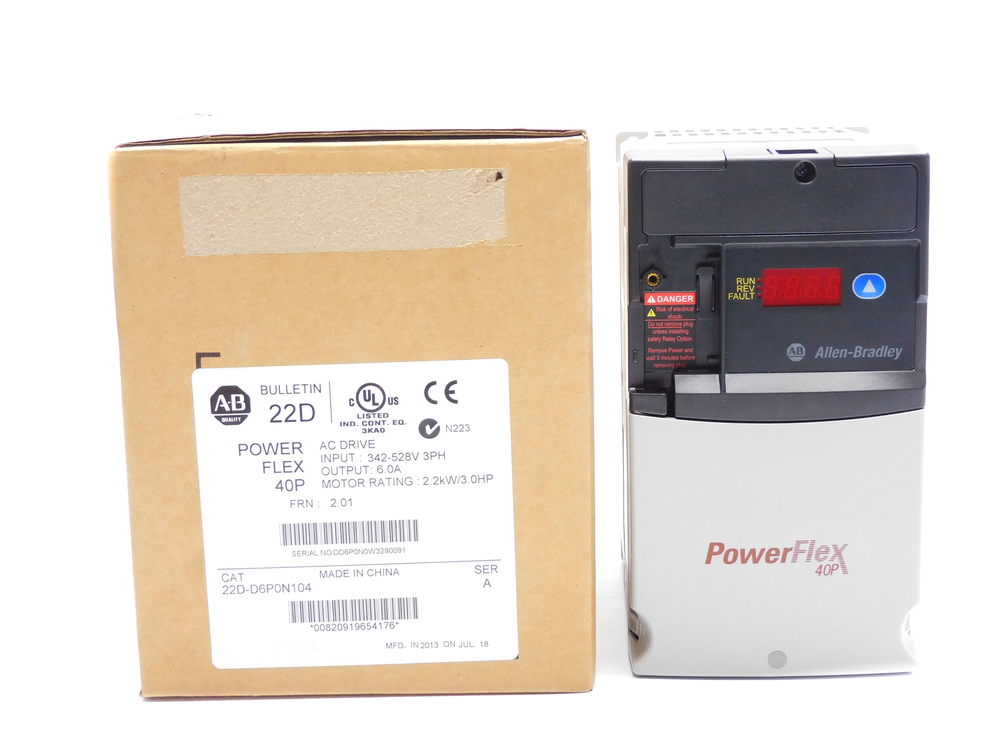 INDUSTRIAL SPARE PART 22D-D6P0N104 SER. A F/W 2.01 342-528VAC 6.0A NSMP