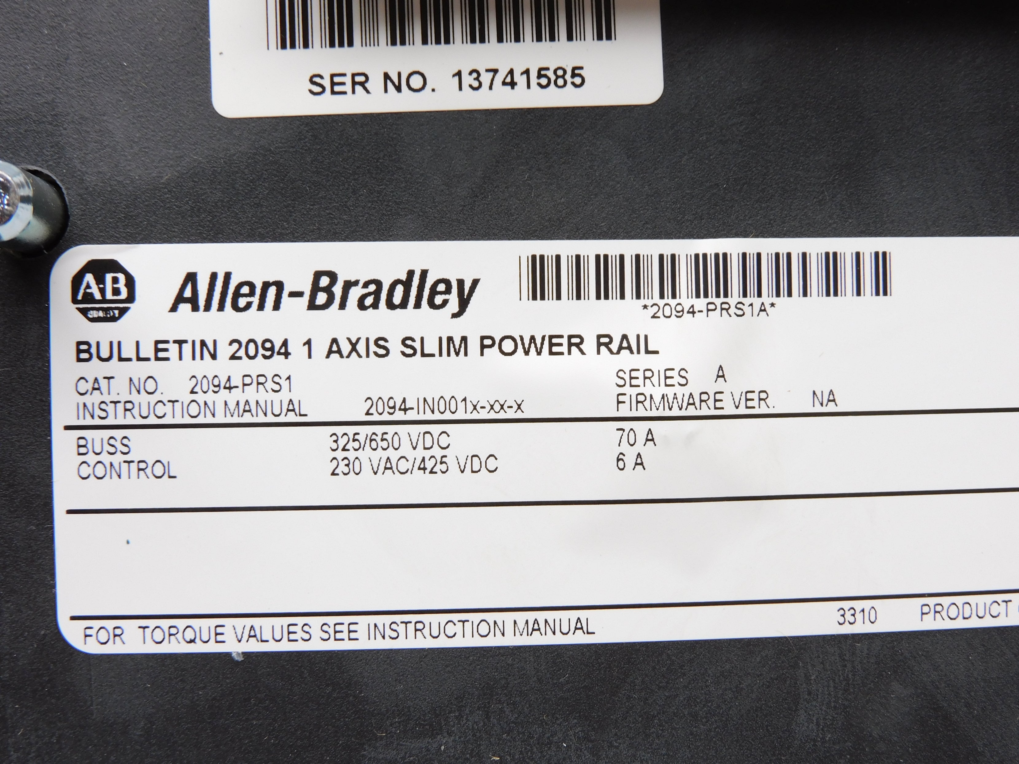 INDUSTRIAL SPARE PART 2094-PRS1 SER. A 325/650VDC 70A NSMP