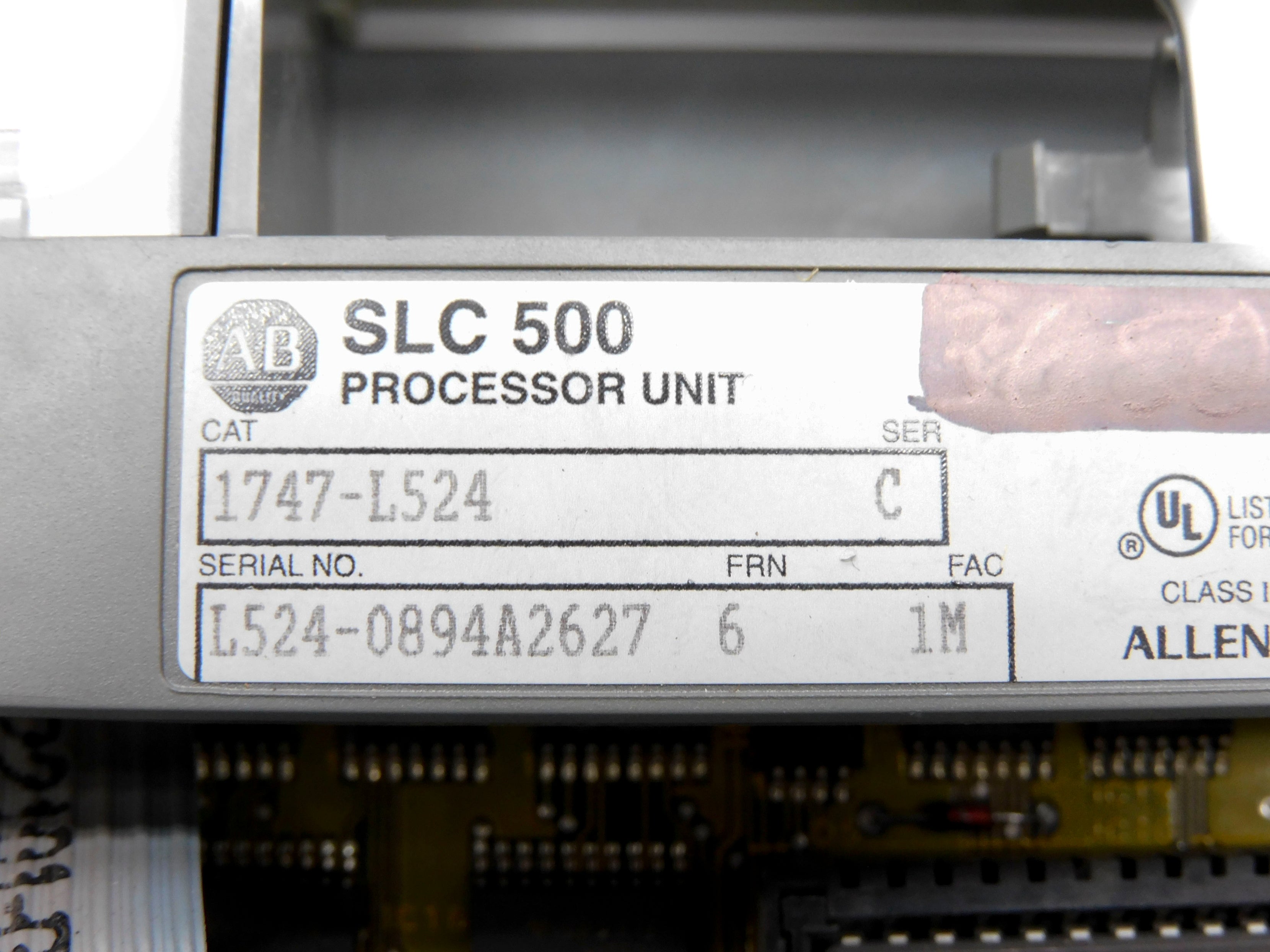 ALLEN BRADLEY 1747-L524 SER. C F/W 6 (NO BATTERY) UNMP
