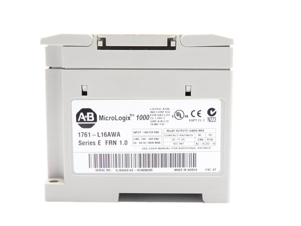 ALLEN BRADLEY 1761-L16AWA SER. E F/W 1.0 NSNP