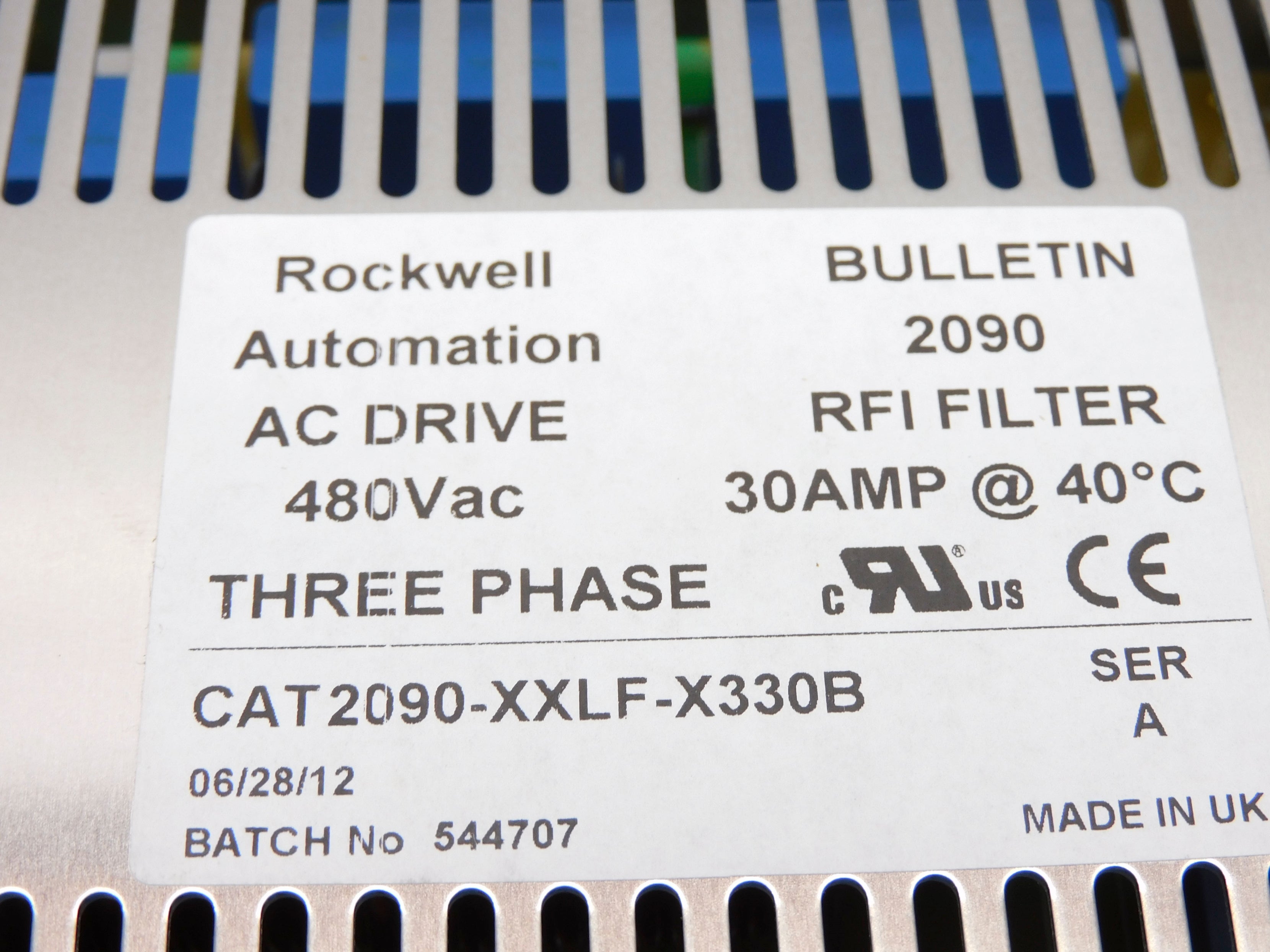 ALLEN BRADLEY 2090-XXLF-X330B SER. A 480VAC 30A NSMP