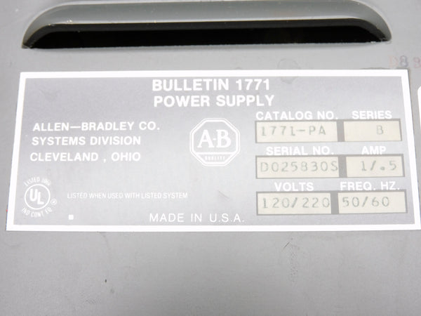 ALLEN BRADLEY 1771-PA SER. B (AS PICTURED) REMAN