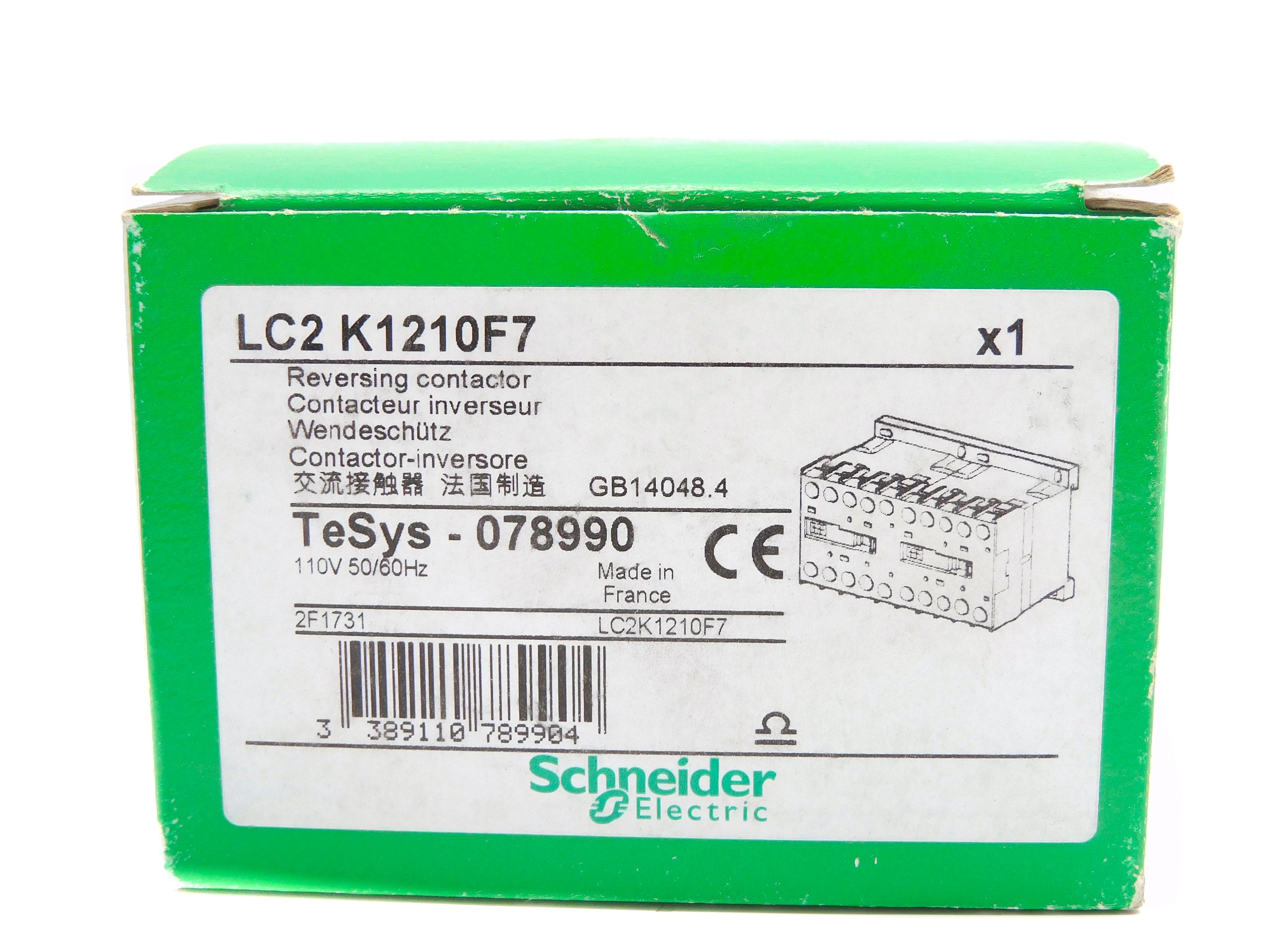 SCHNEIDER ELECTRIC LC2K1210F7 110V 20A NSMP