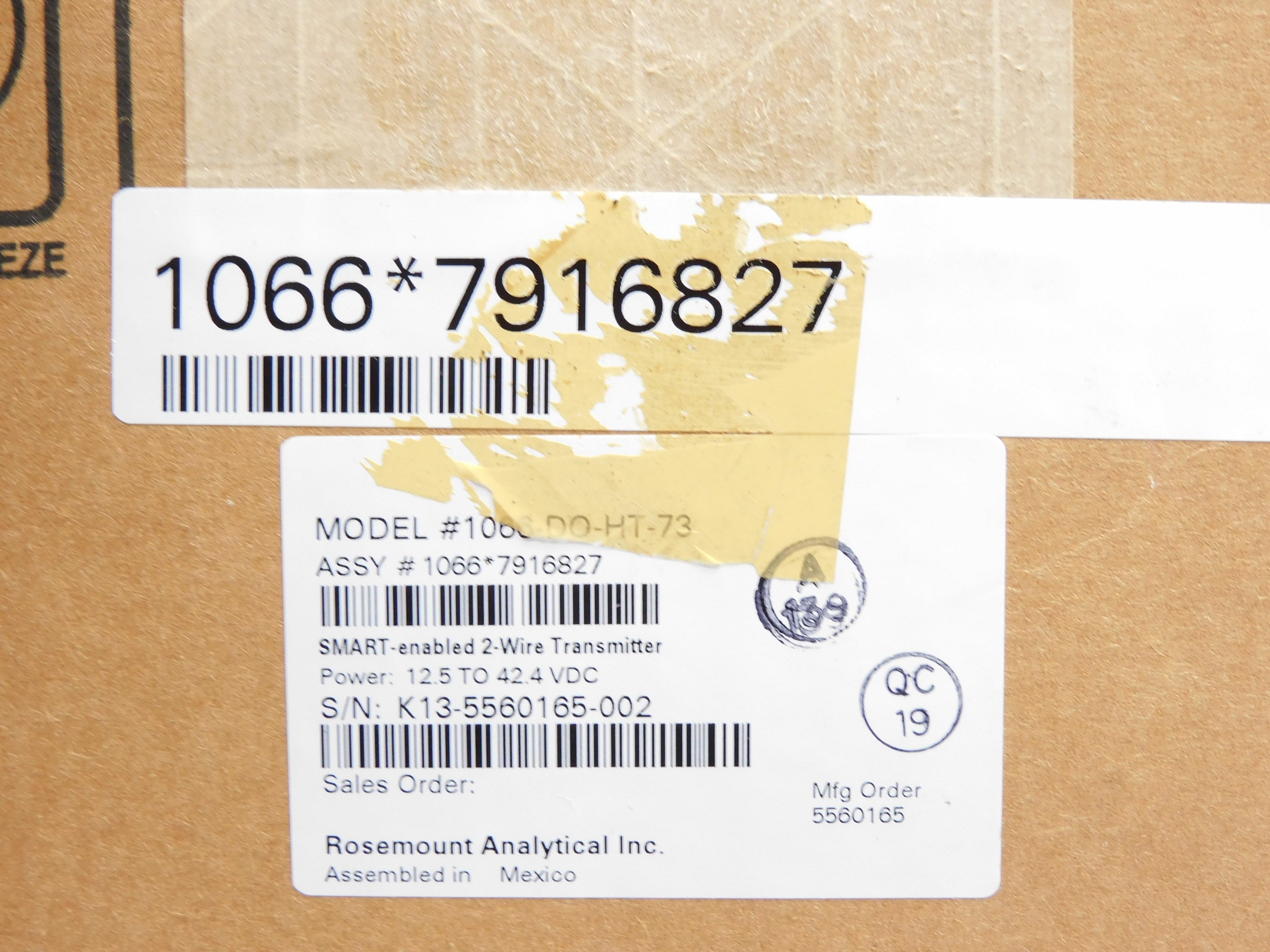 ROSEMOUNT 1066-DO-HT-73 NSMP