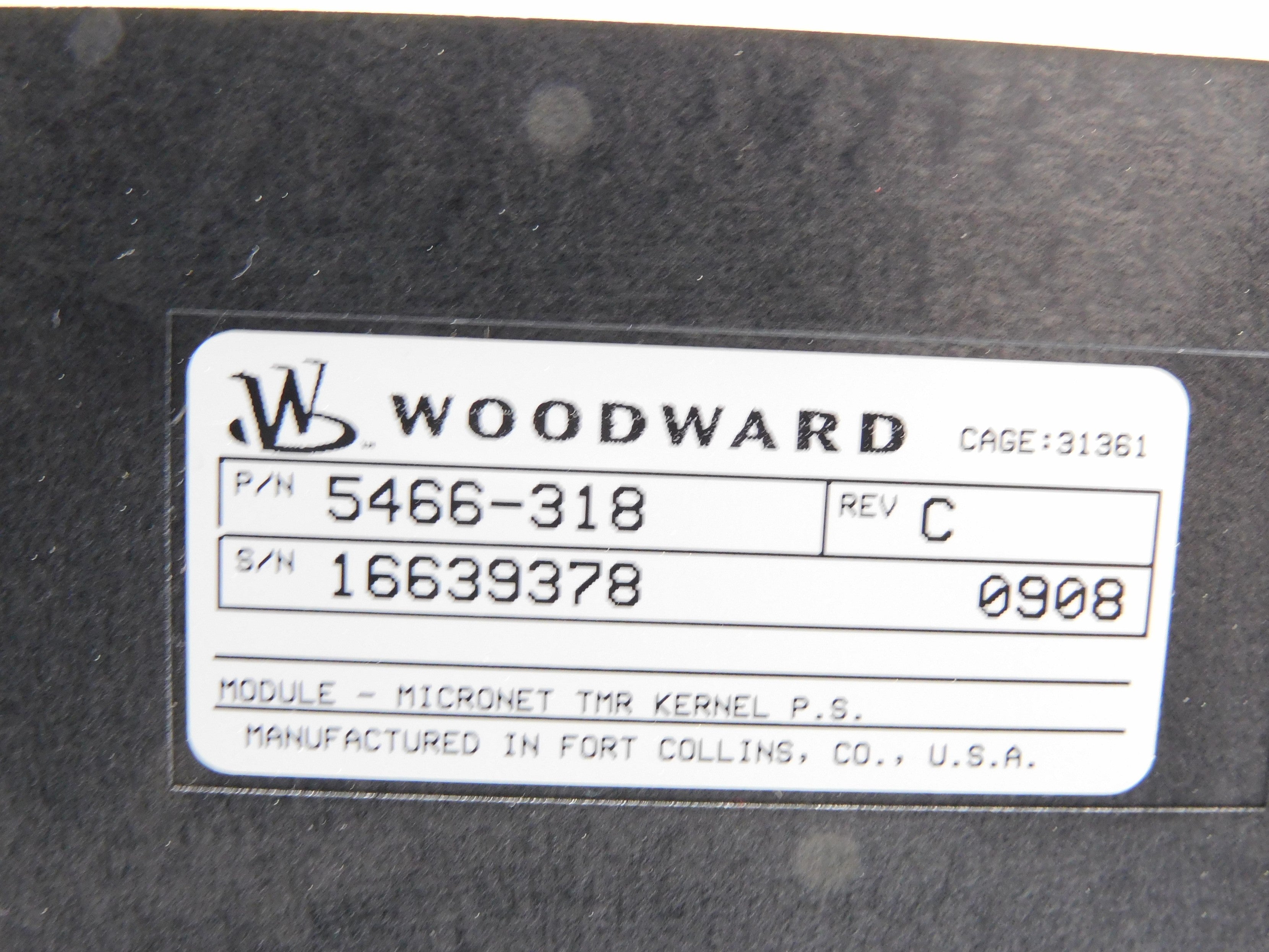 WOODWARD 5466-318 (AS PICTURED) NSNP