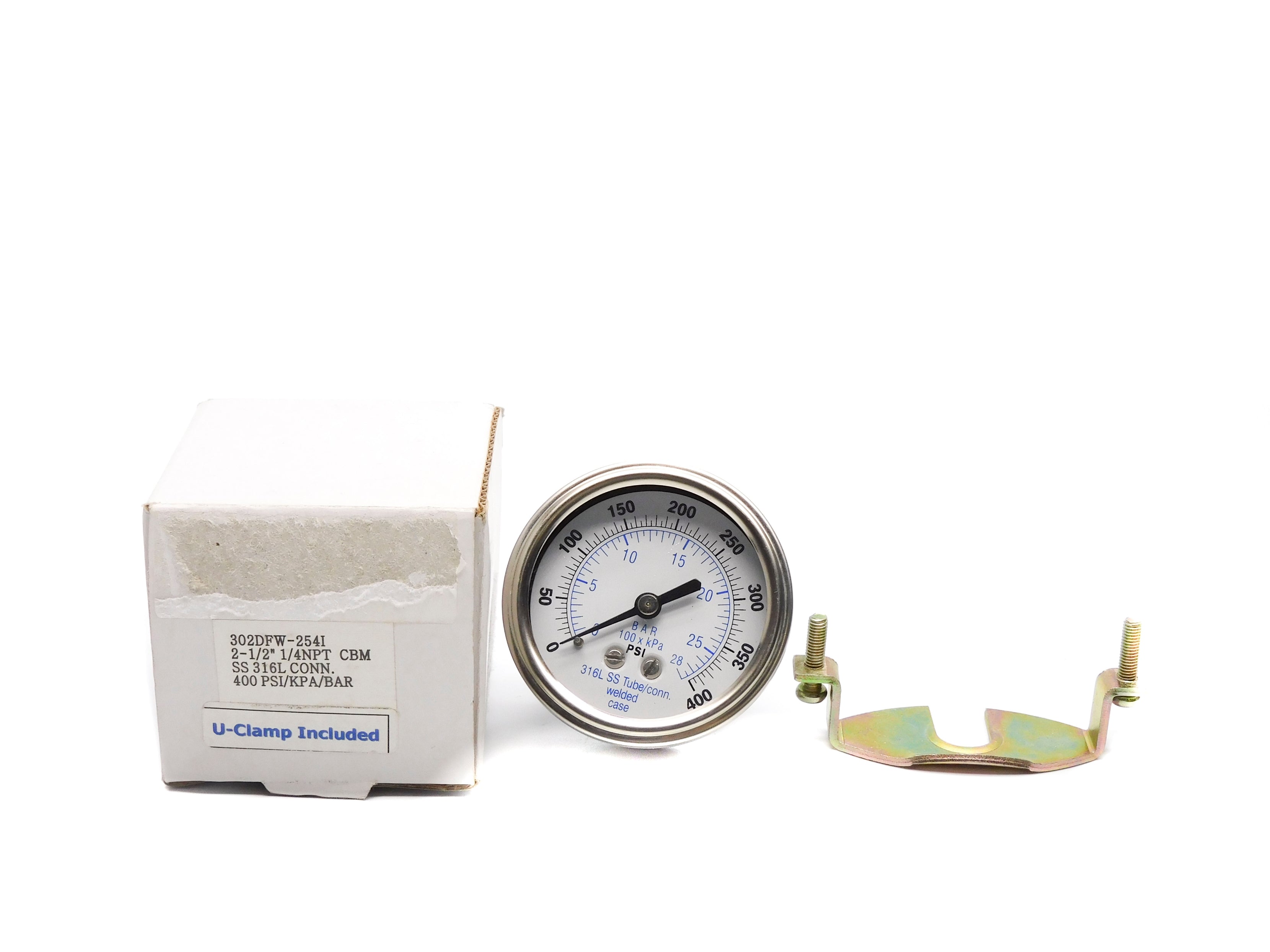 GAUGE 302DFW-254I 400PSI NSMP