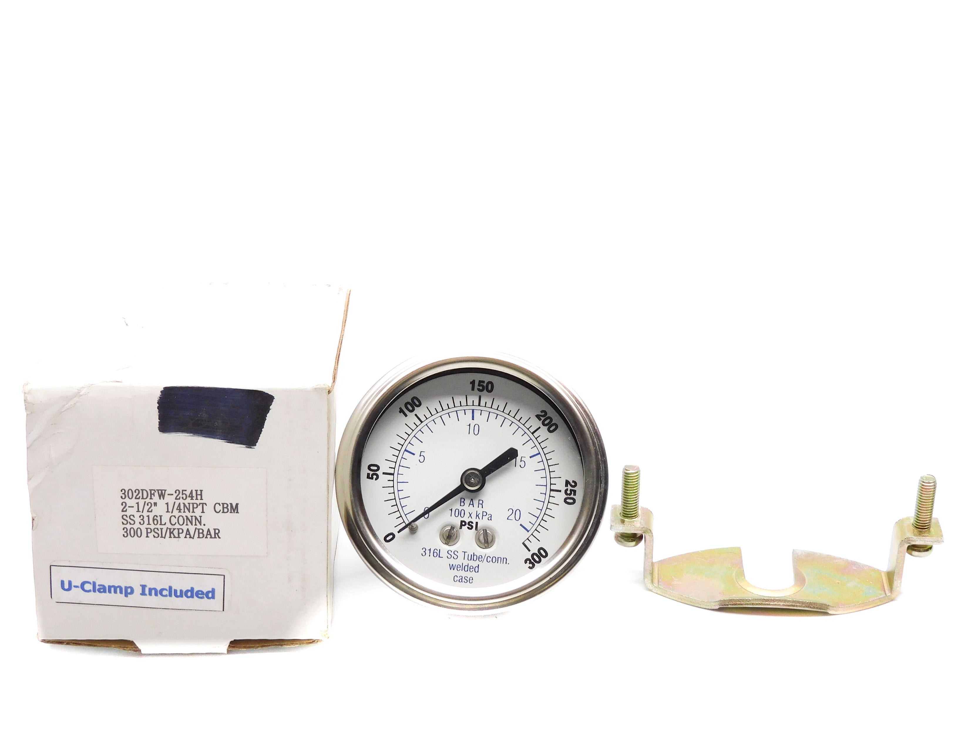 GAUGE 302DFW-254H 300PSI NSMP