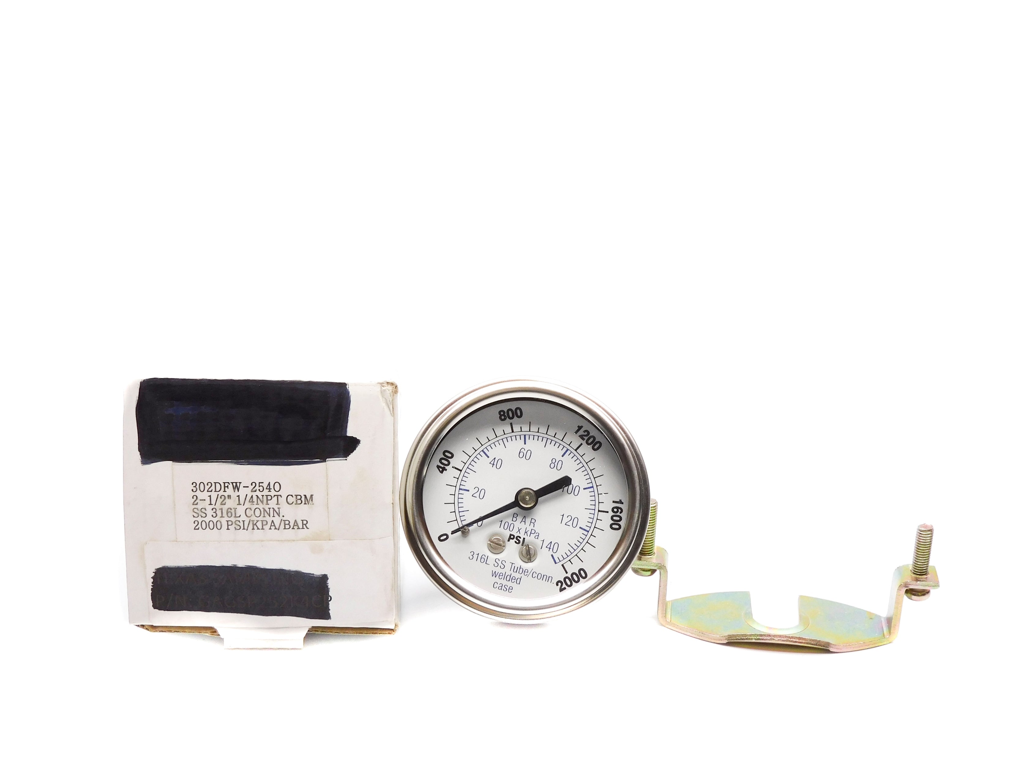 GAUGE 302DFW-254O 2000PSI NSMP